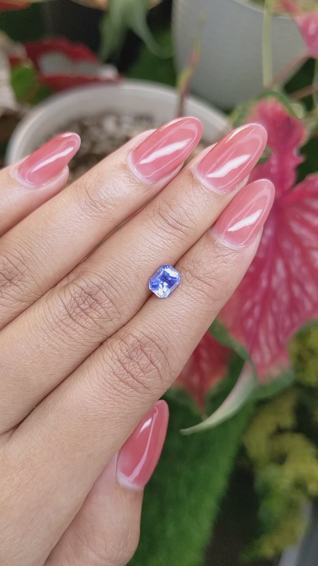 1.26 Ct. Blue Sapphire from Ceylon (Sri Lanka) Size Video