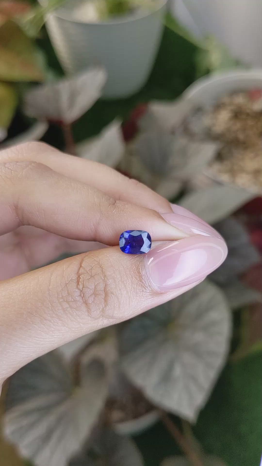 1.49 Ct. Blue Sapphire from Ceylon (Sri Lanka) Size Video