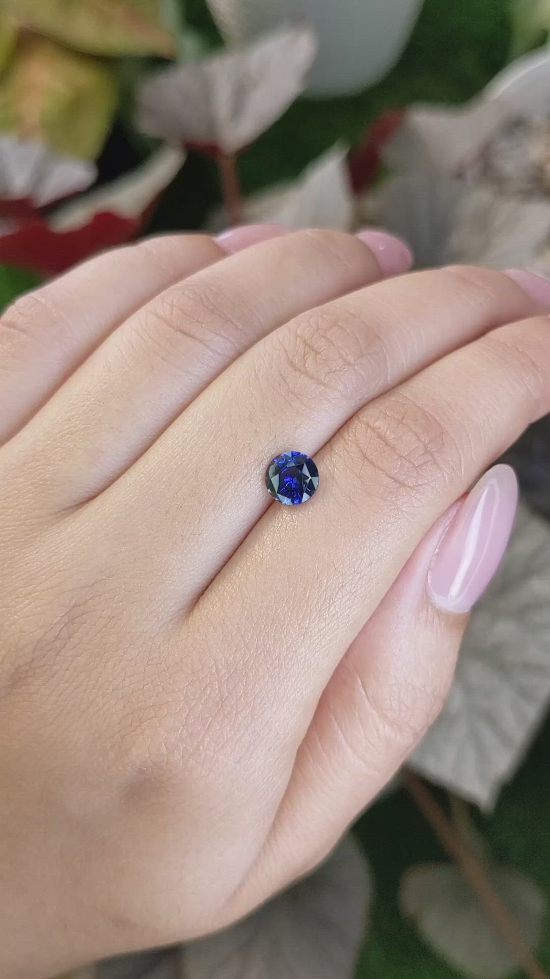 1.22 Ct. Blue Sapphire from Ceylon (Sri Lanka) Size Video