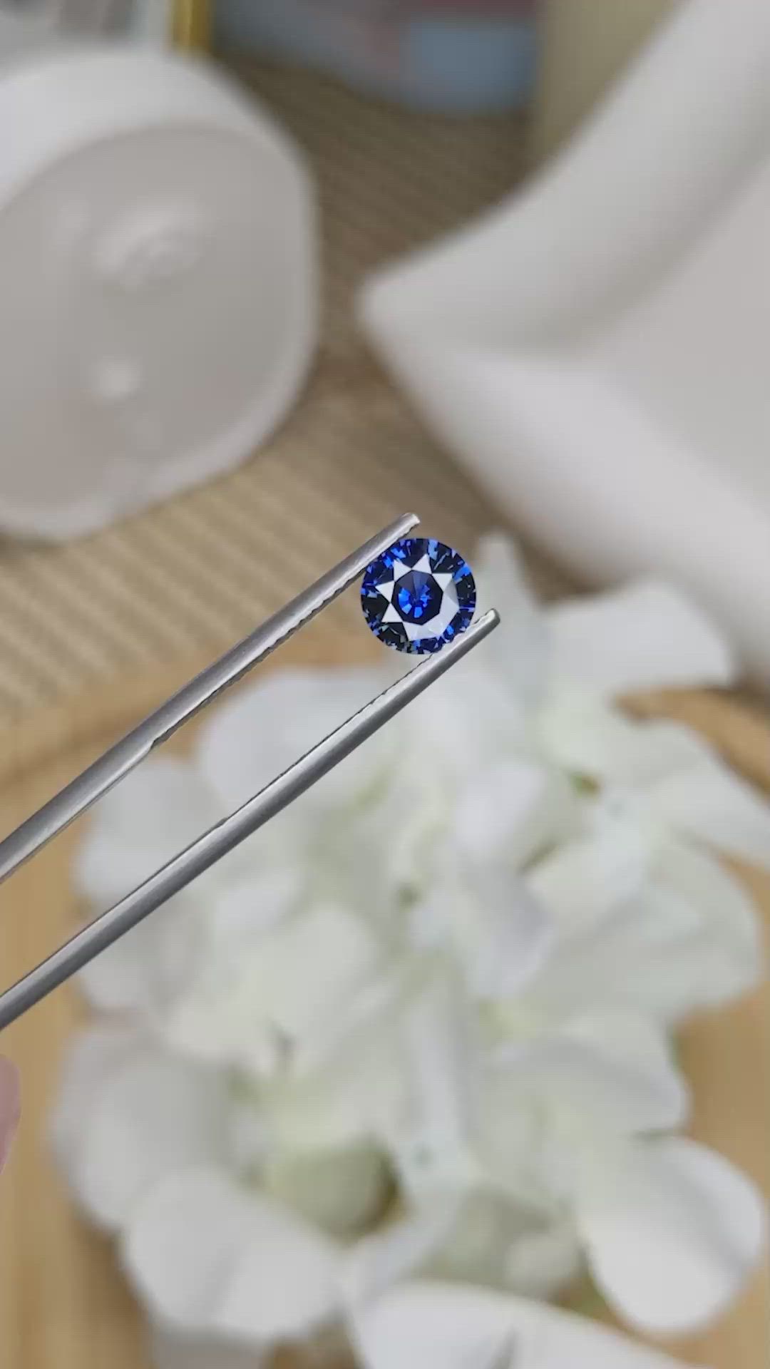 1.22 Ct. Blue Sapphire from Ceylon (Sri Lanka) Size Video