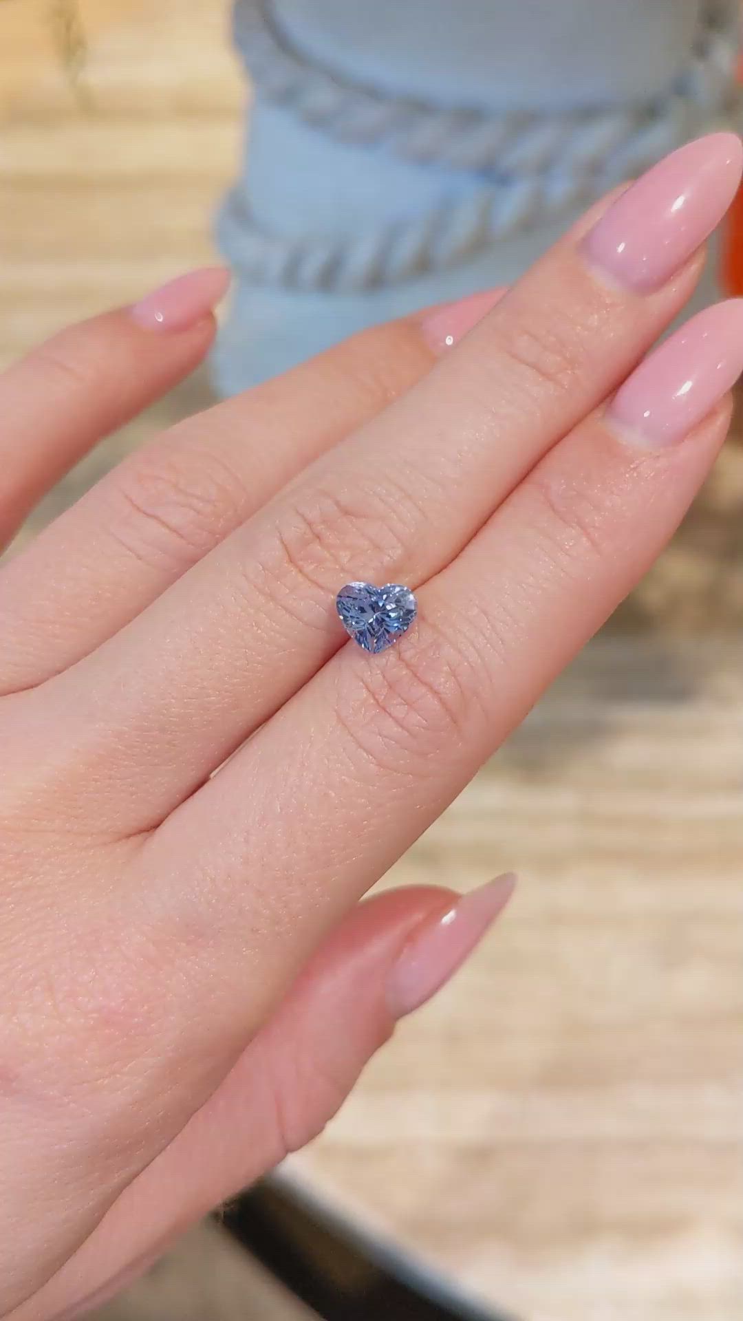 1.63 Ct. Blue Sapphire from Ceylon (Sri Lanka) Size Video