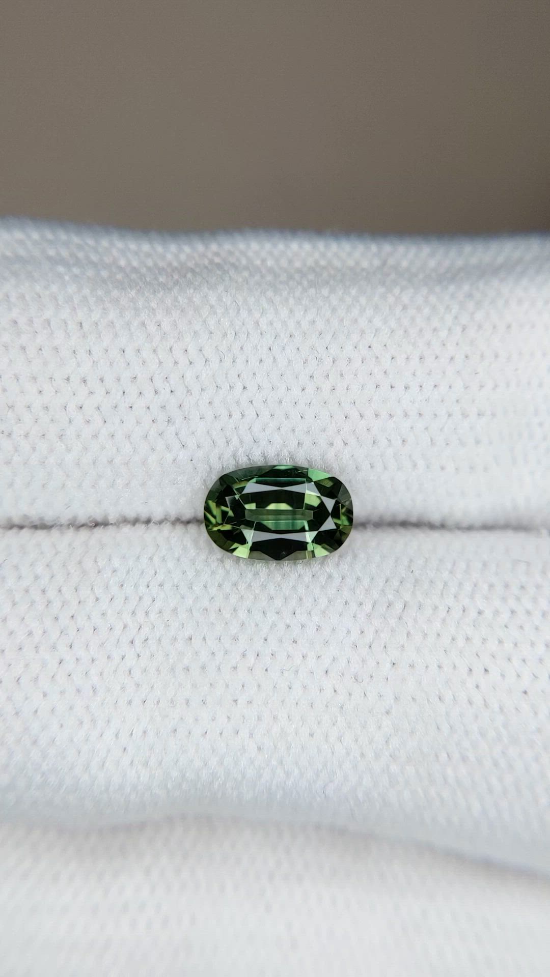 1.14 Ct. Green Sapphire from Madagascar Size Video