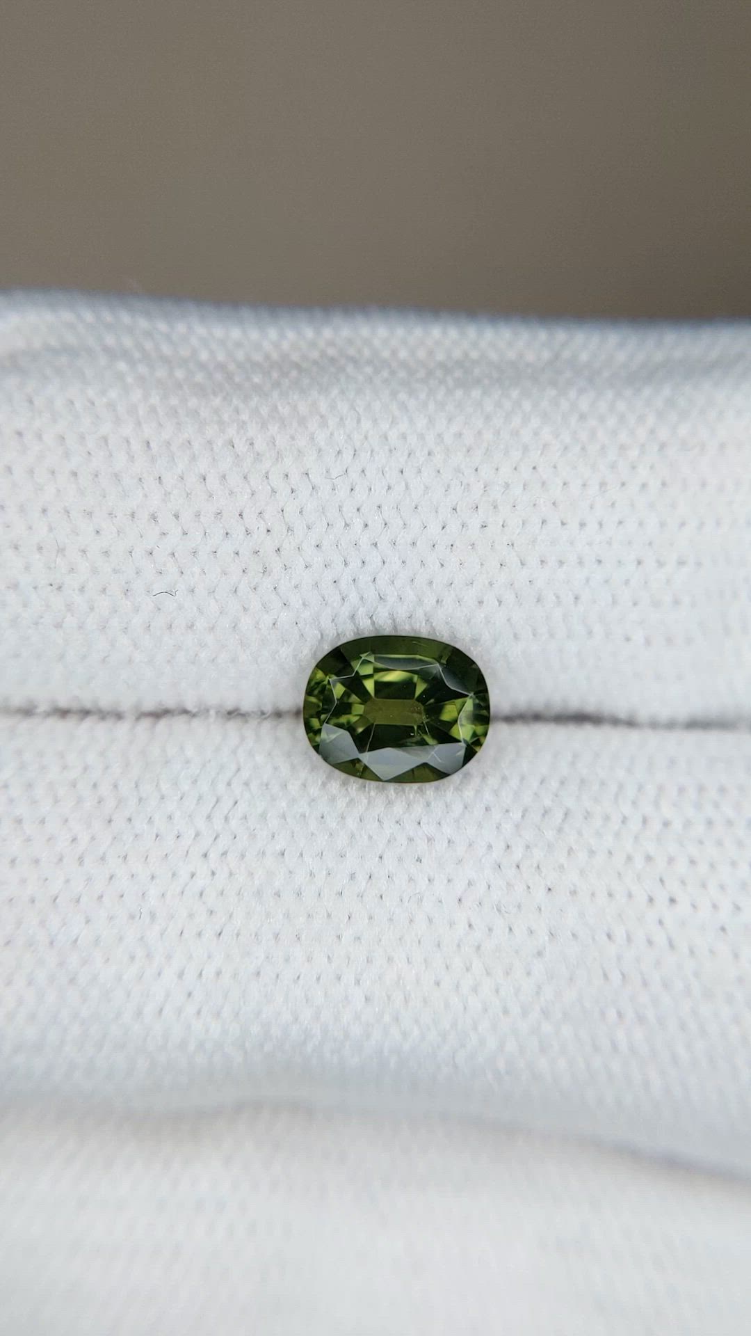 1.27 Ct. Green Sapphire from Madagascar Size Video