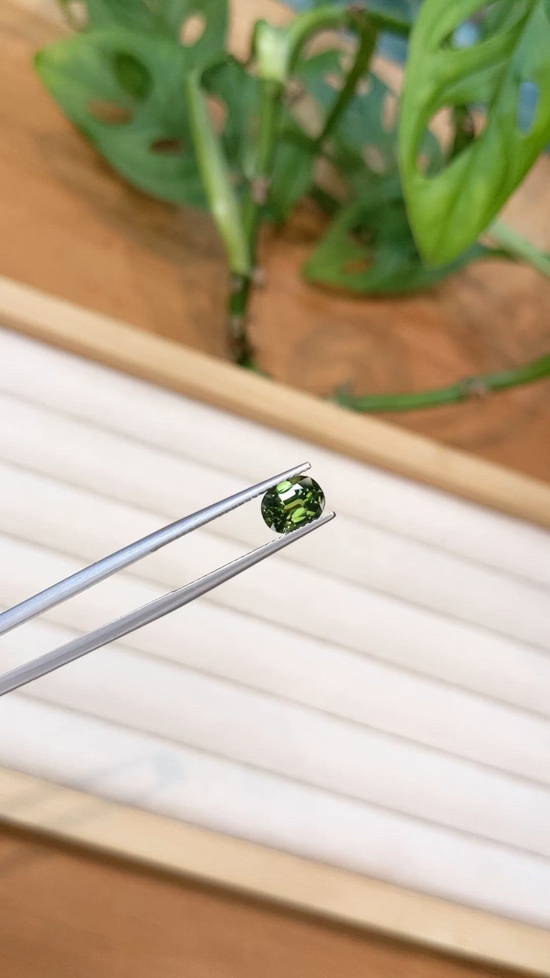 1.27 Ct. Green Sapphire from Madagascar Size Video