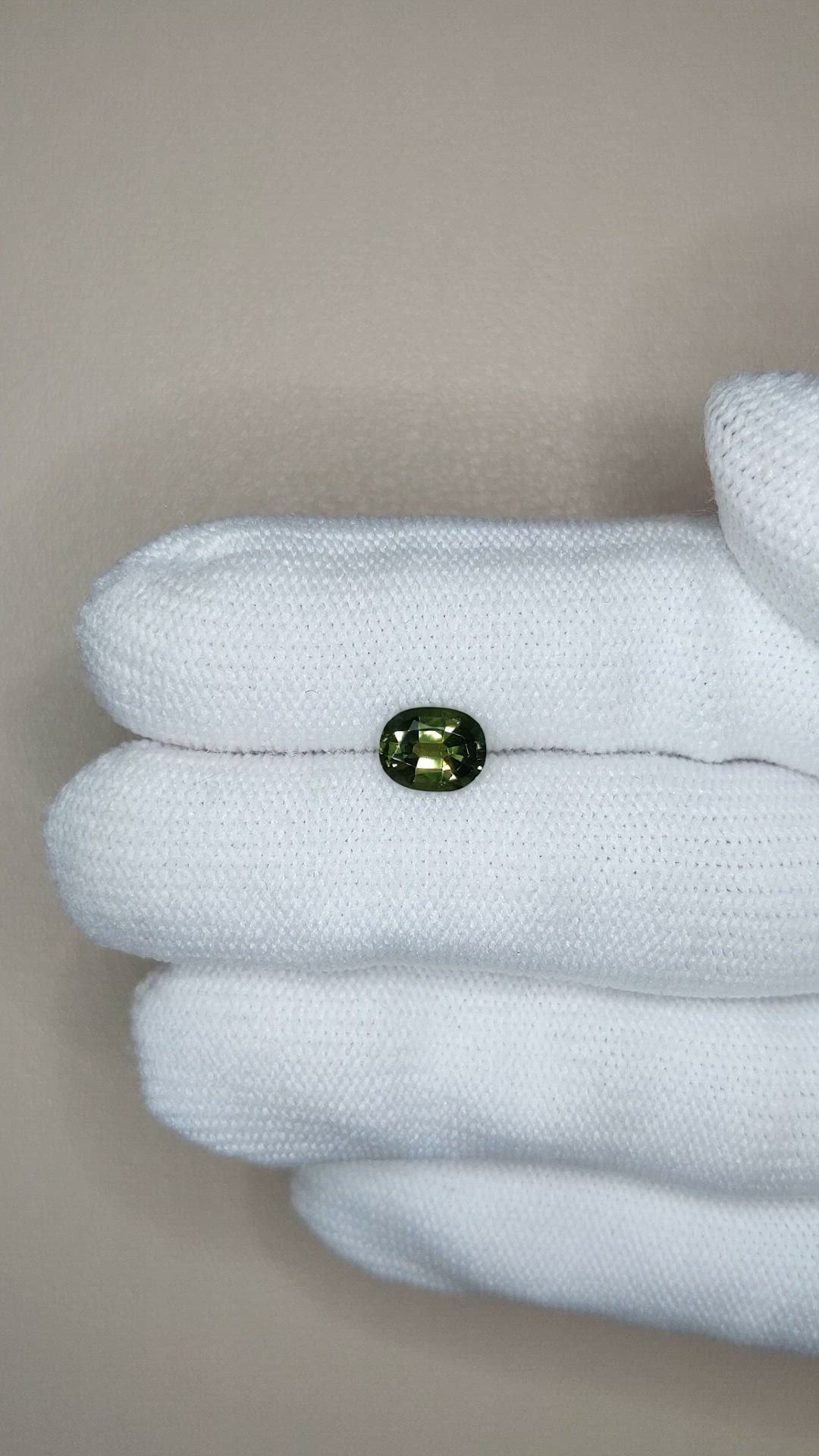 1.27 Ct. Green Sapphire from Madagascar Size Video