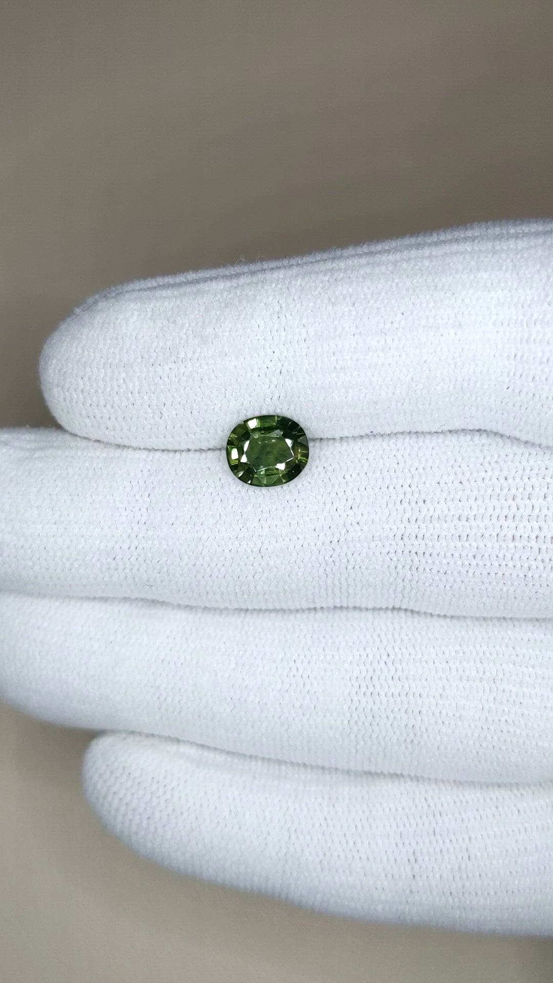 1.52 Ct. Green Sapphire from Madagascar Size Video