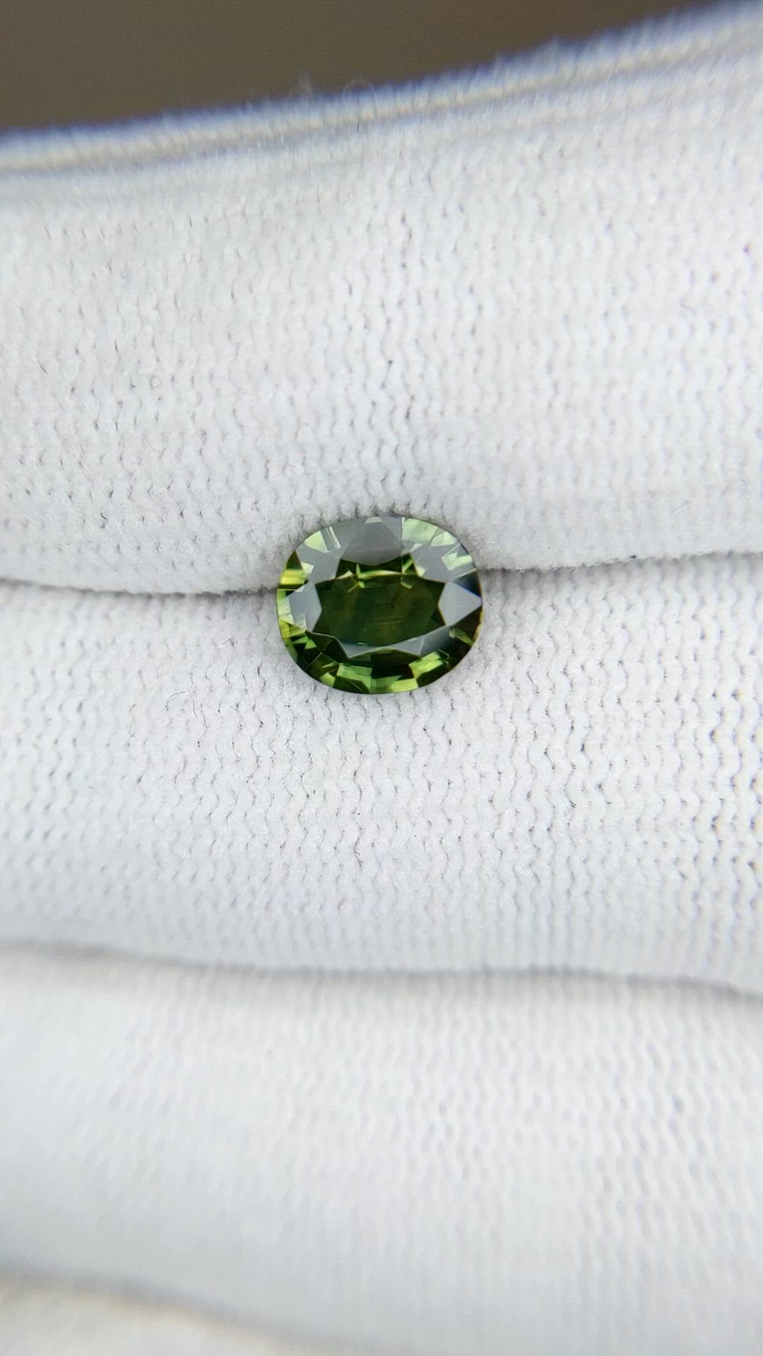 1.52 Ct. Green Sapphire from Madagascar Size Video