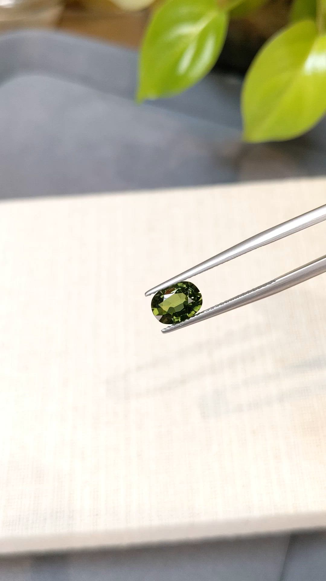 1.61 Ct. Green Sapphire from Madagascar Size Video