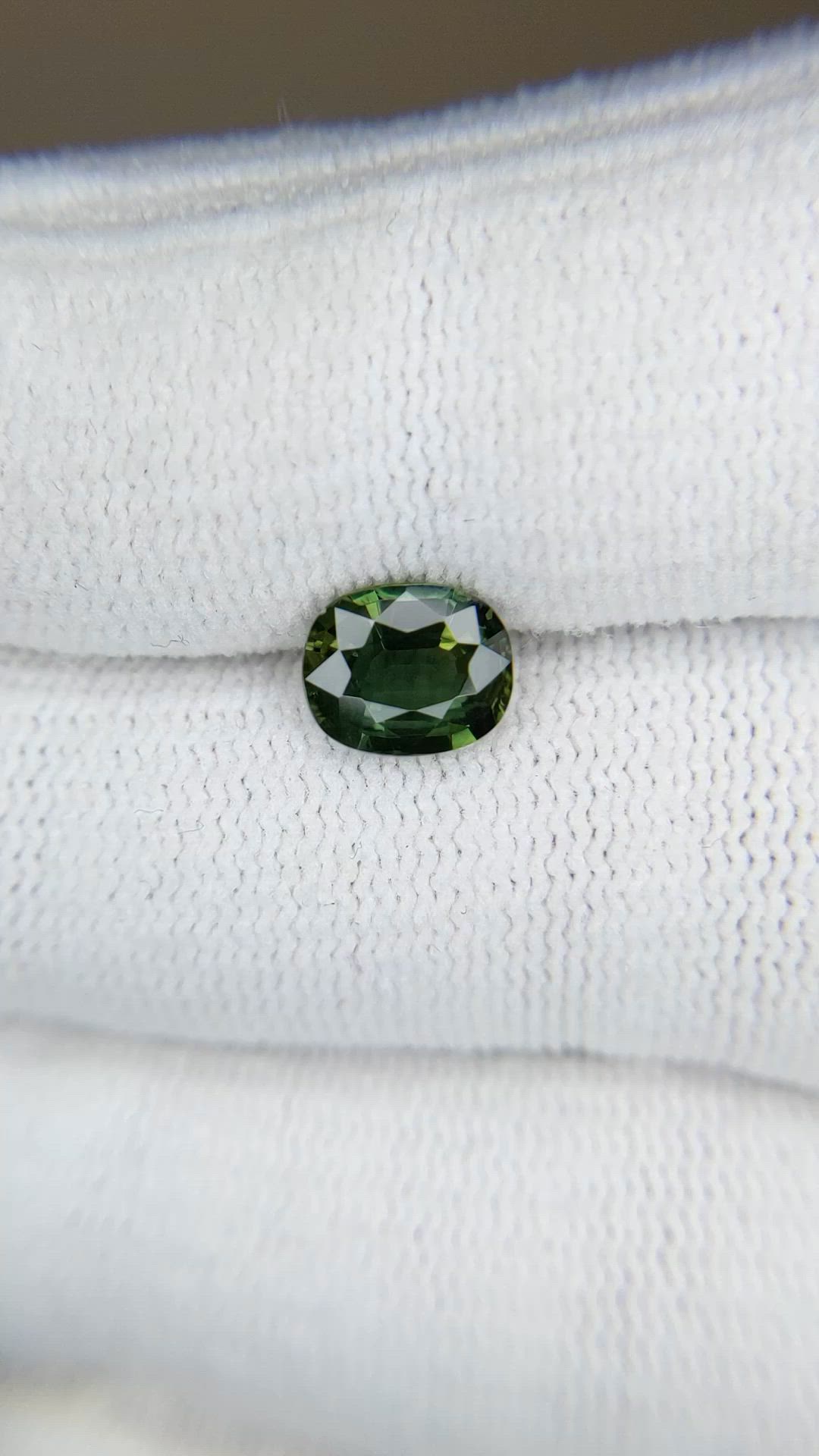 1.49 Ct. Green Sapphire from Madagascar Size Video