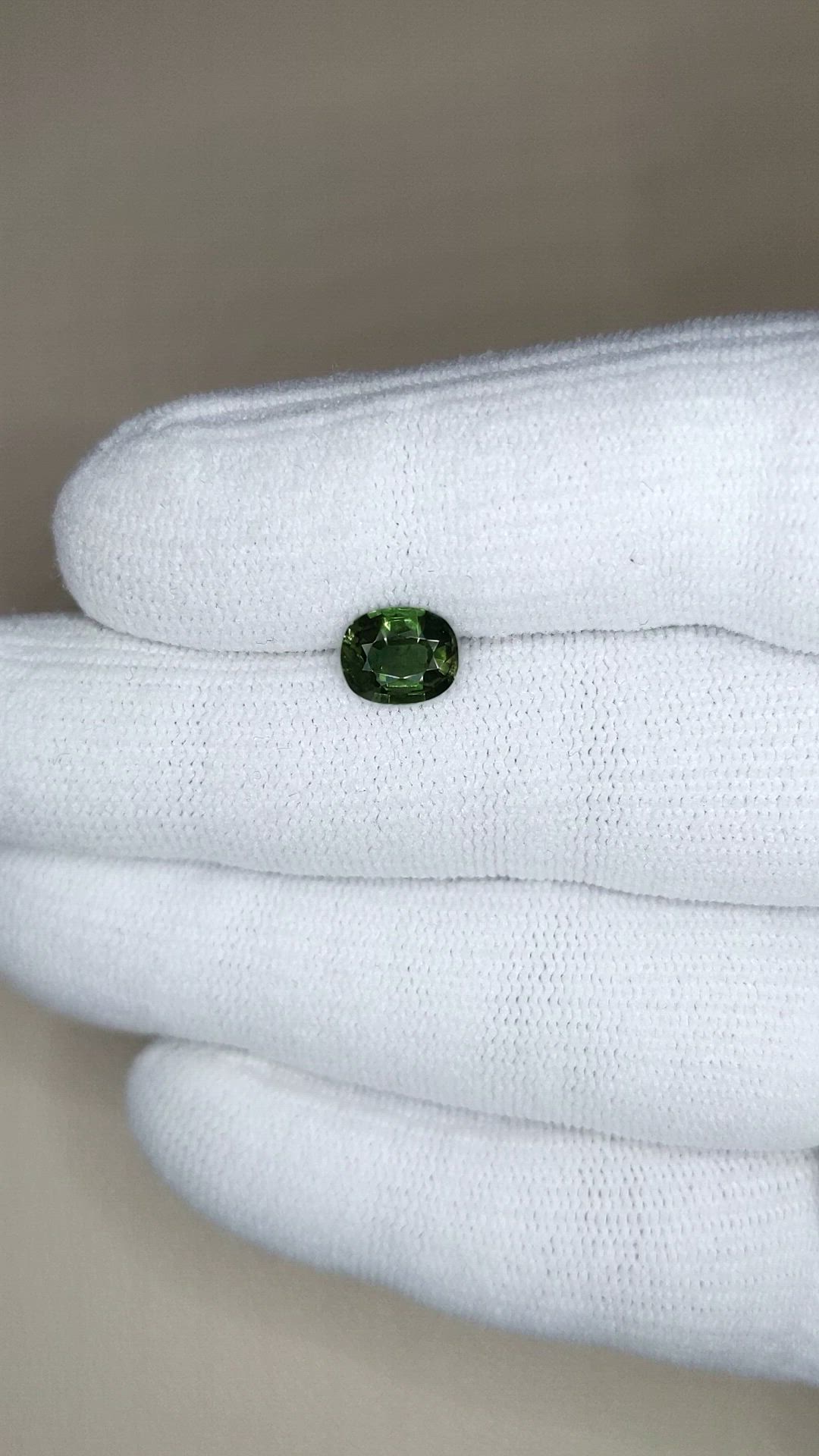1.49 Ct. Green Sapphire from Madagascar Size Video
