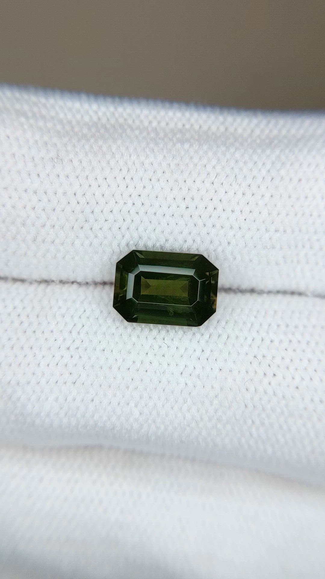 2.57 Ct. Green Sapphire from Madagascar Size Video