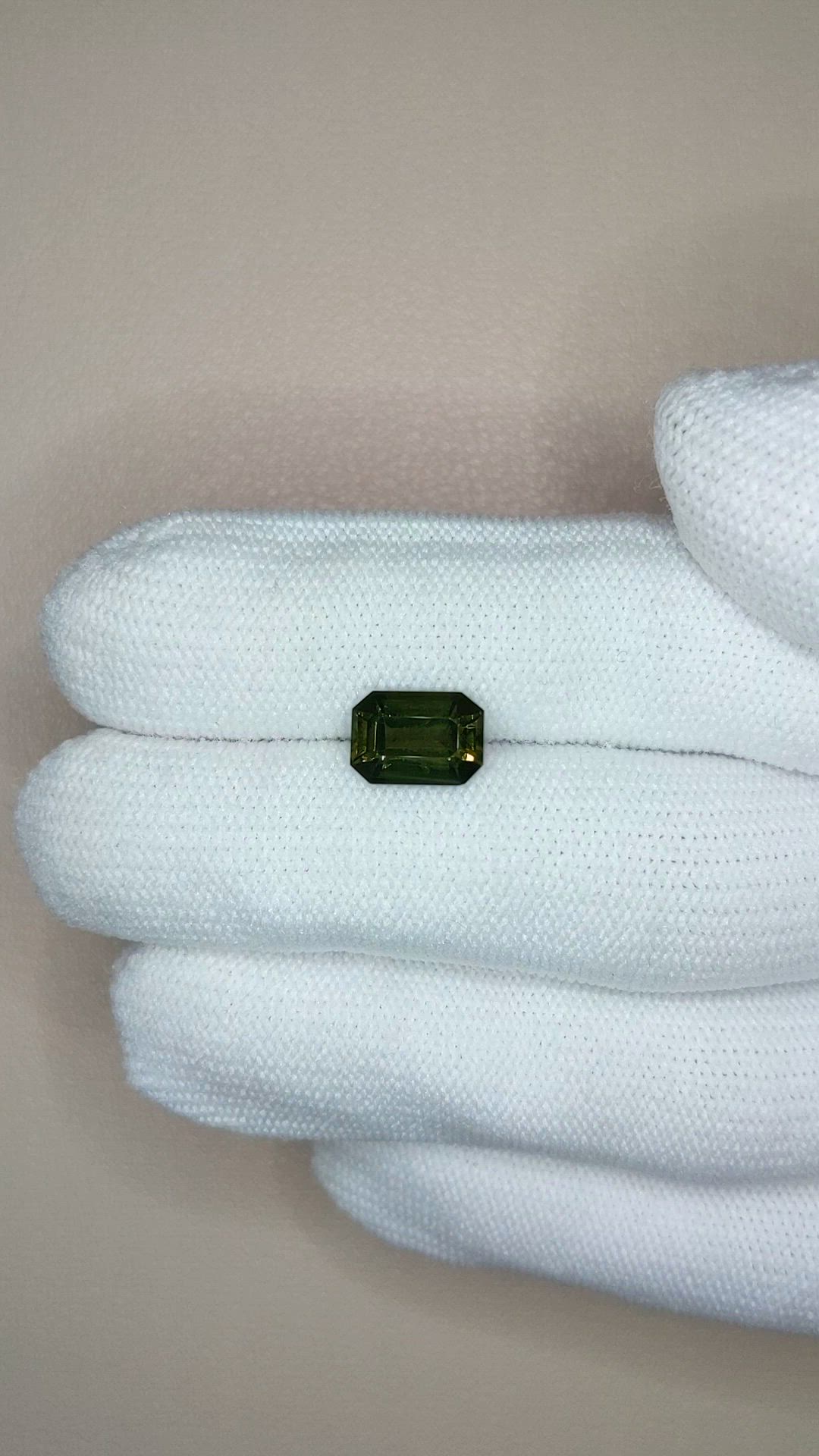 2.57 Ct. Green Sapphire from Madagascar Size Video