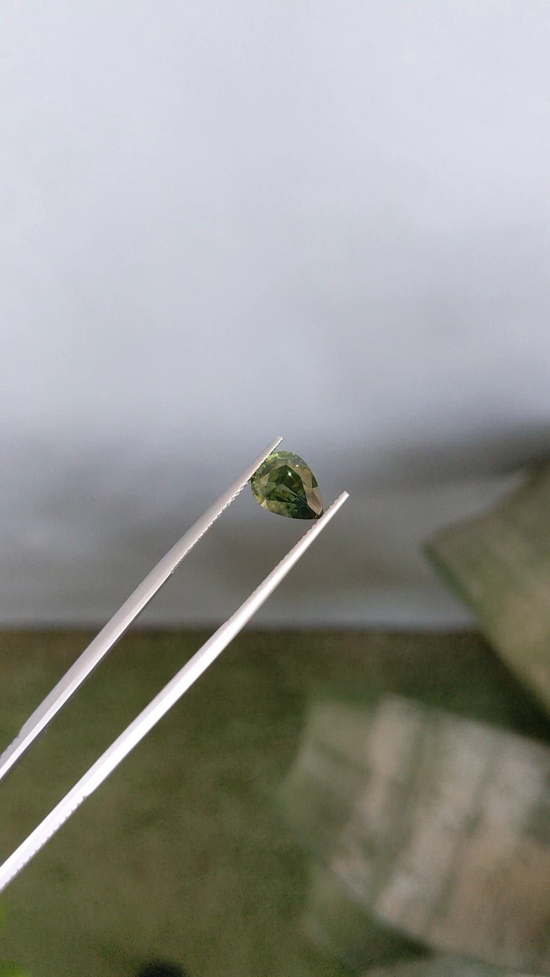 1.88 Ct. Green Sapphire from Madagascar Size Video