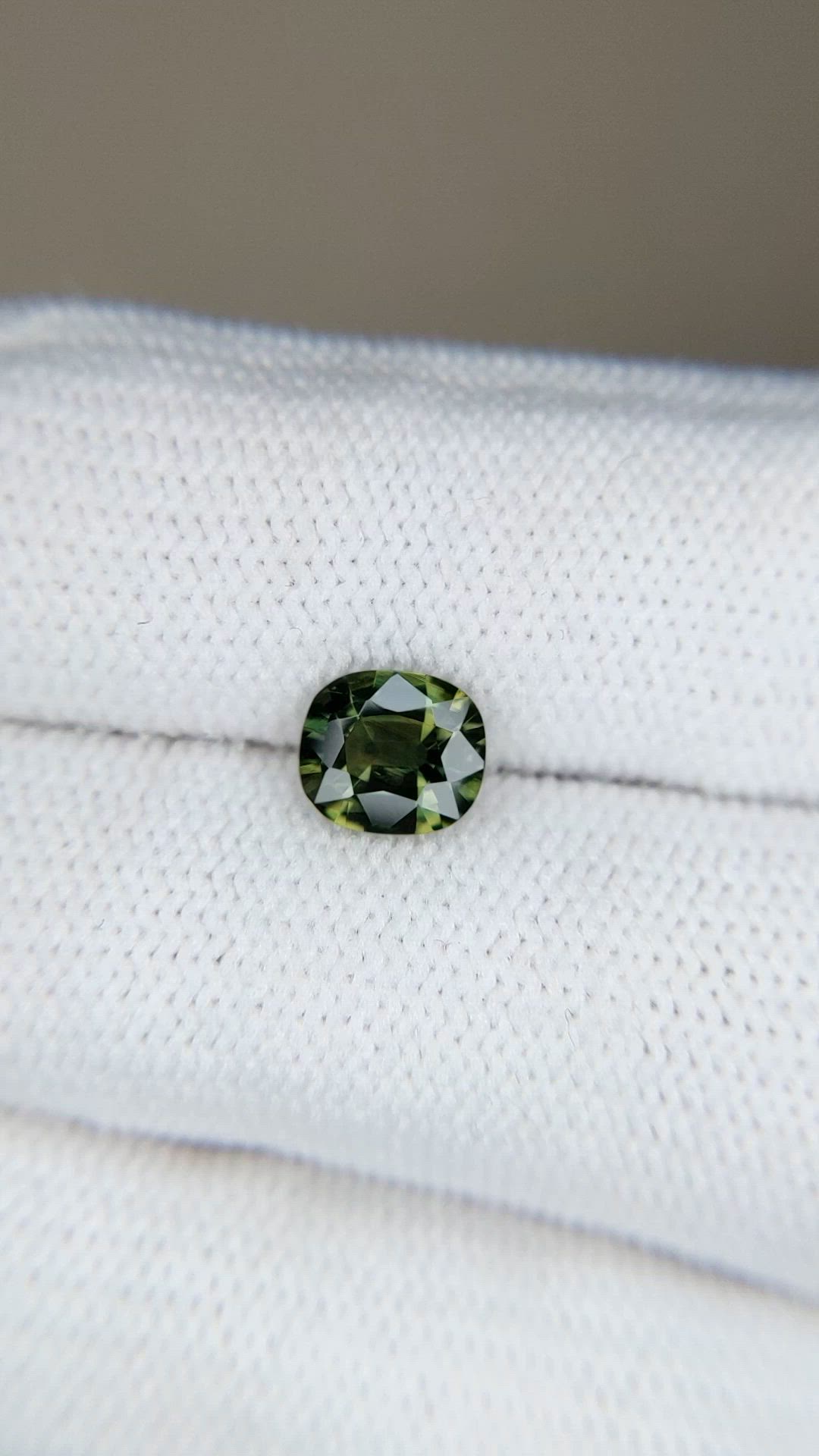 1.14 Ct. Green Sapphire from Madagascar Size Video