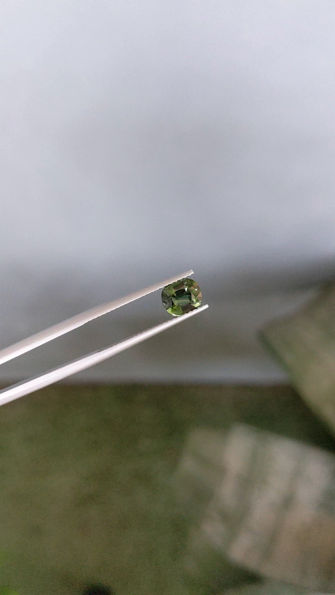 1.14 Ct. Green Sapphire from Madagascar Size Video