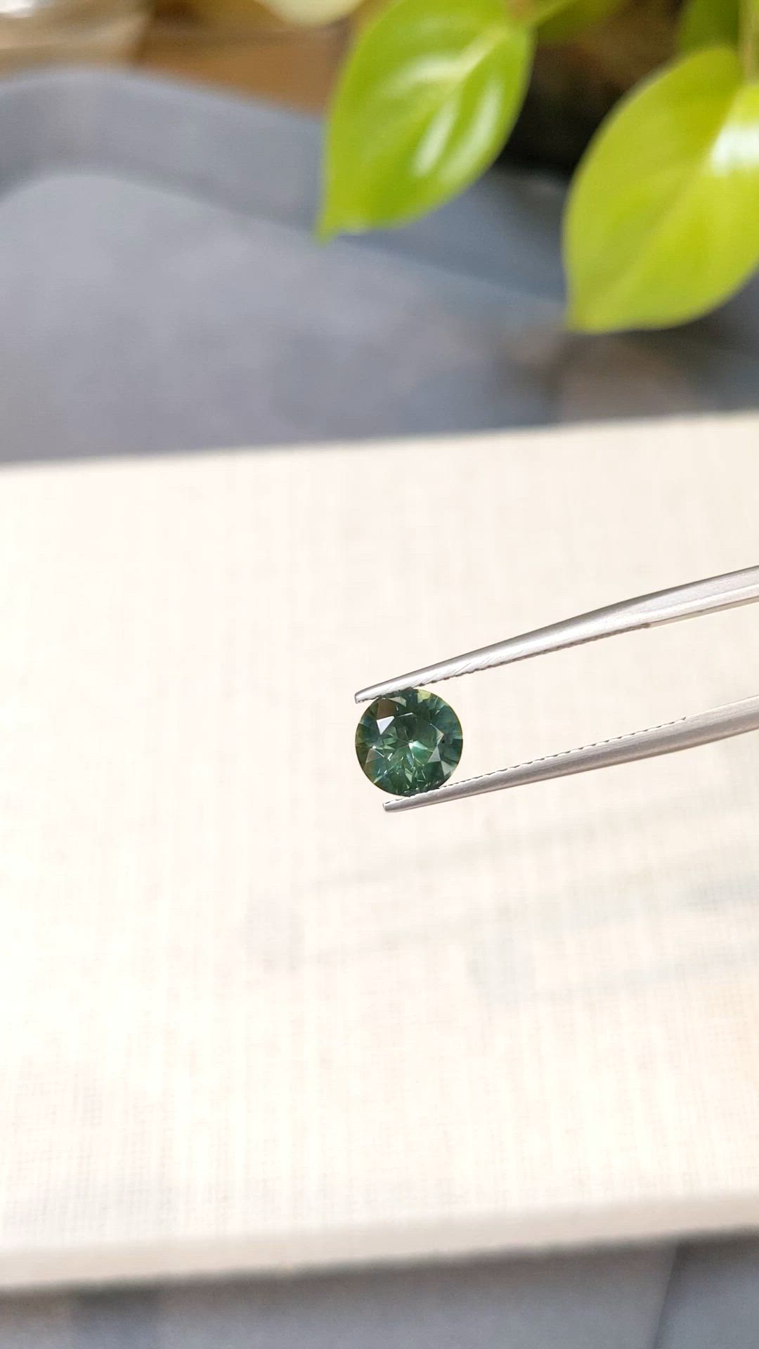 1.43 Ct. Yellowish Green Sapphire from Madagascar Size Video