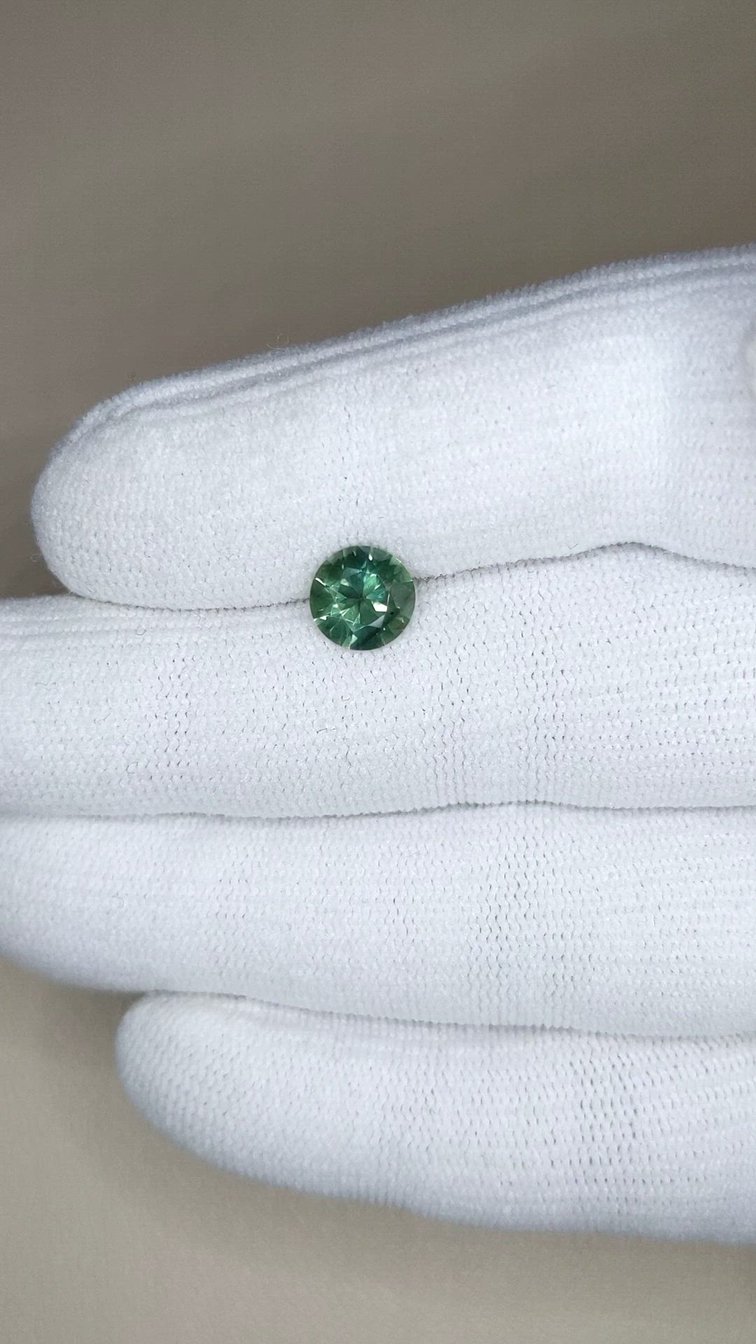 1.43 Ct. Yellowish Green Sapphire from Madagascar Size Video