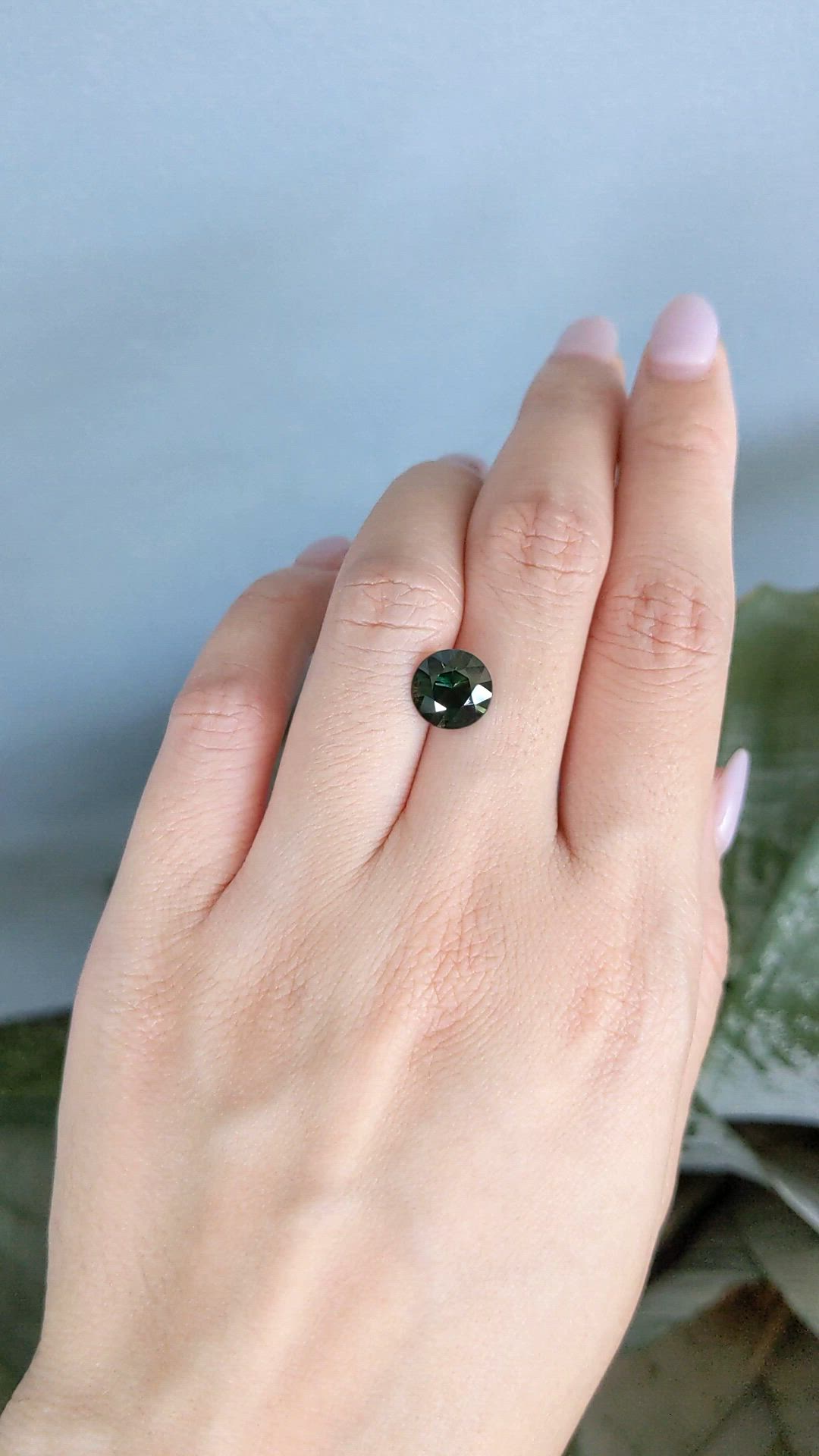 2.53 Ct. Yellowish Green Sapphire from Madagascar Size Video
