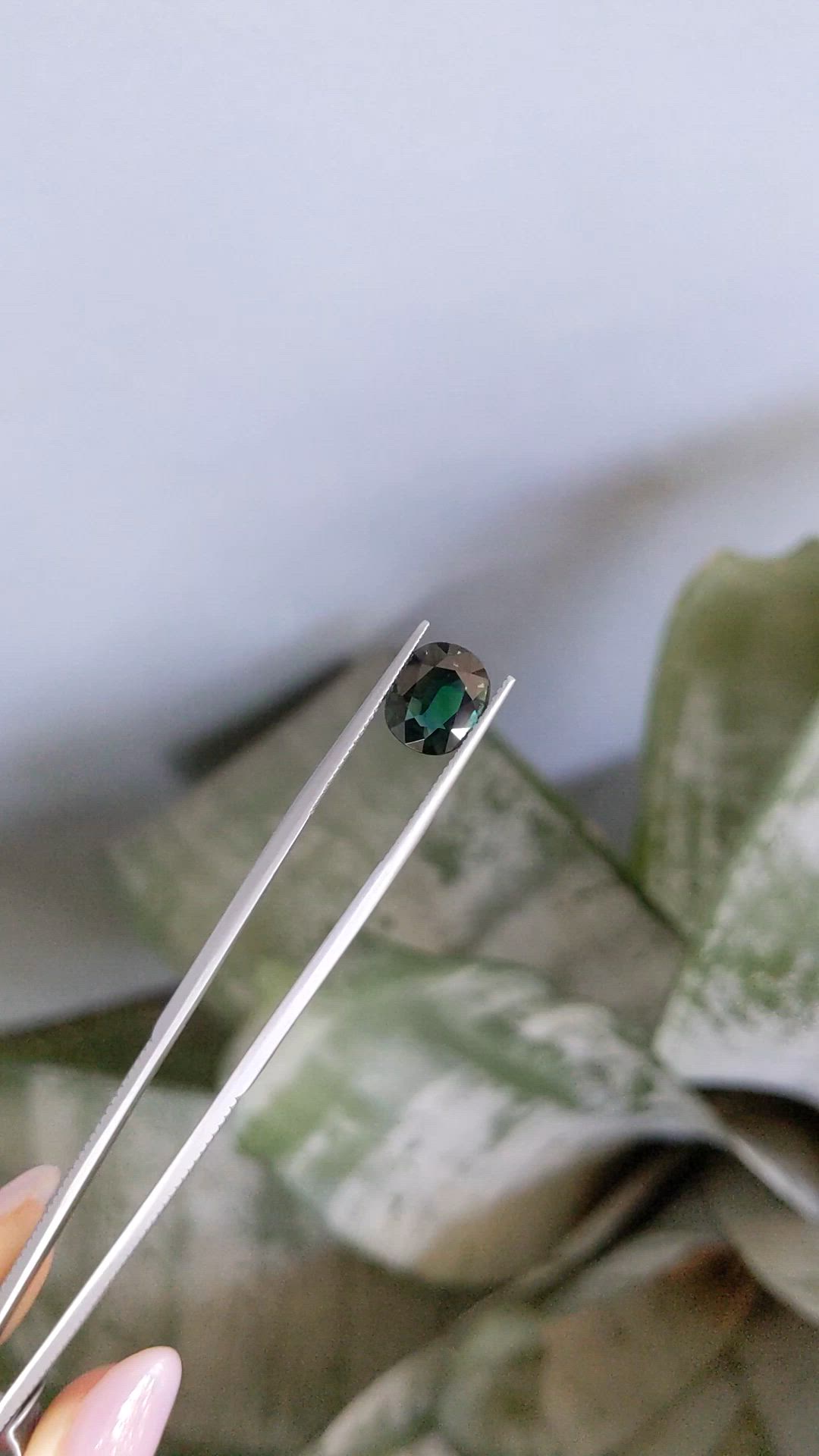 3.46 Ct. Green Sapphire from Madagascar Size Video
