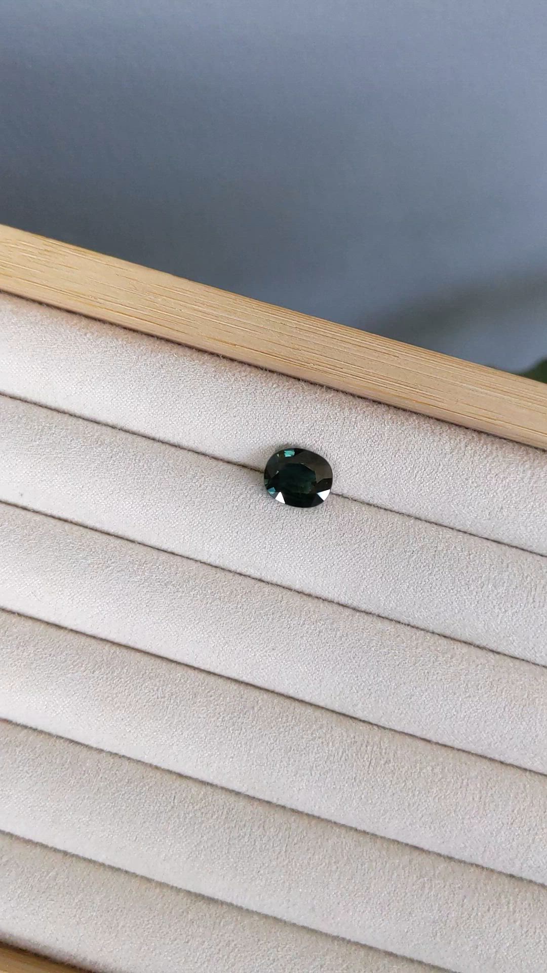 3.46 Ct. Green Sapphire from Madagascar Size Video