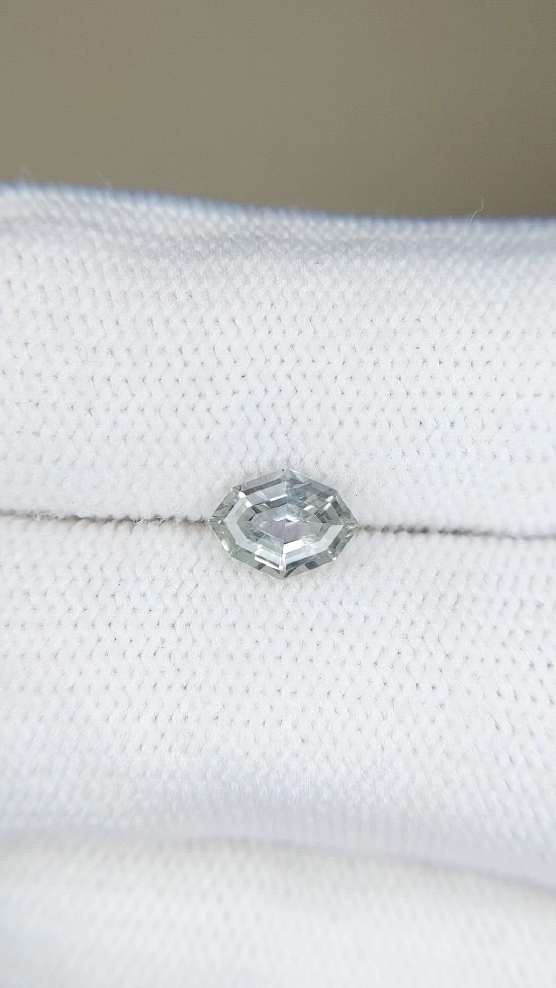 0.98 Ct. Grey Sapphire from Montana Size Video