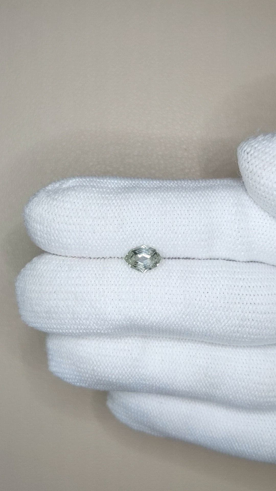0.98 Ct. Grey Sapphire from Montana Size Video