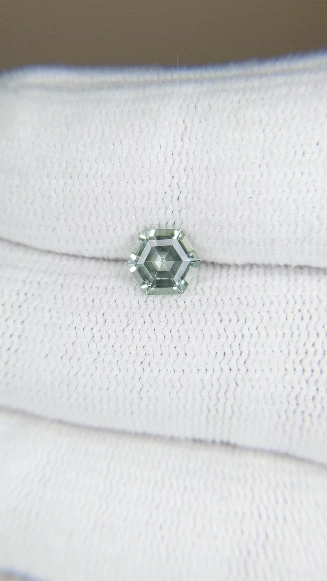 1.10 Ct. Green Sapphire from Montana Size Video
