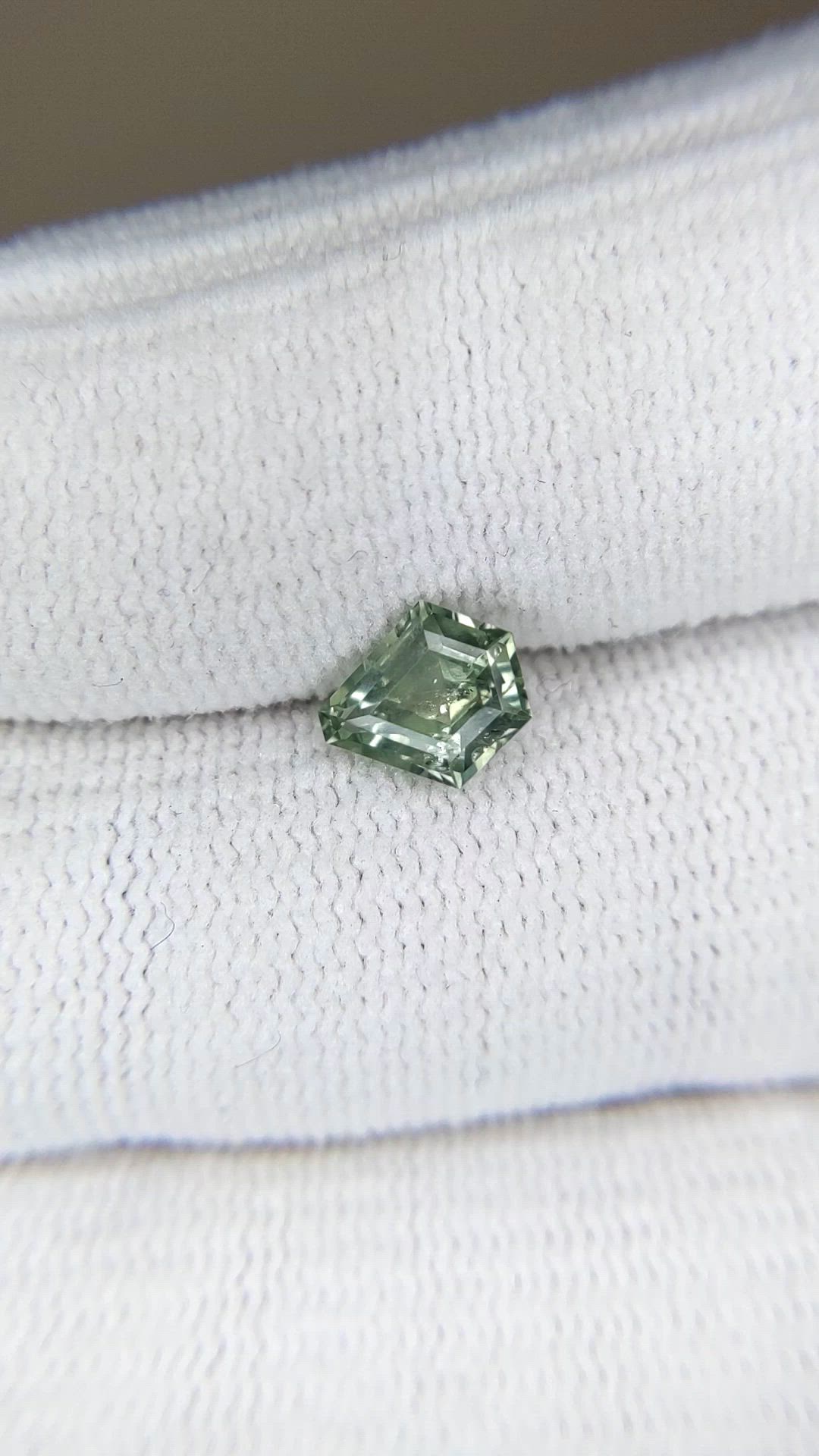 1.10 Ct. Green Sapphire from Montana Size Video