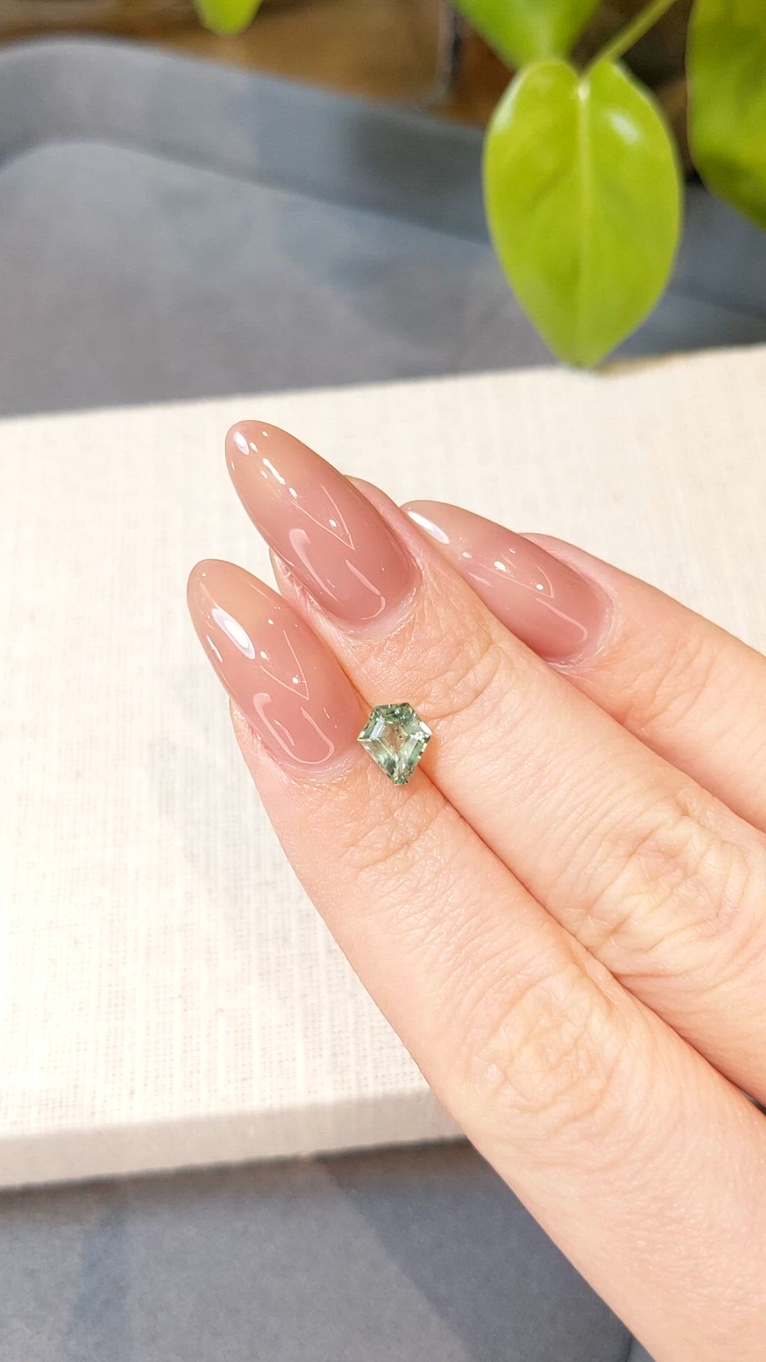 1.10 Ct. Green Sapphire from Montana Size Video