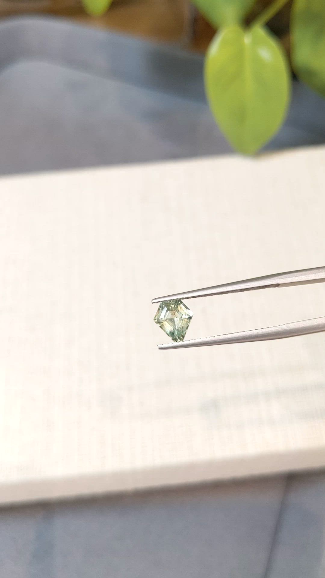 1.10 Ct. Green Sapphire from Montana Size Video