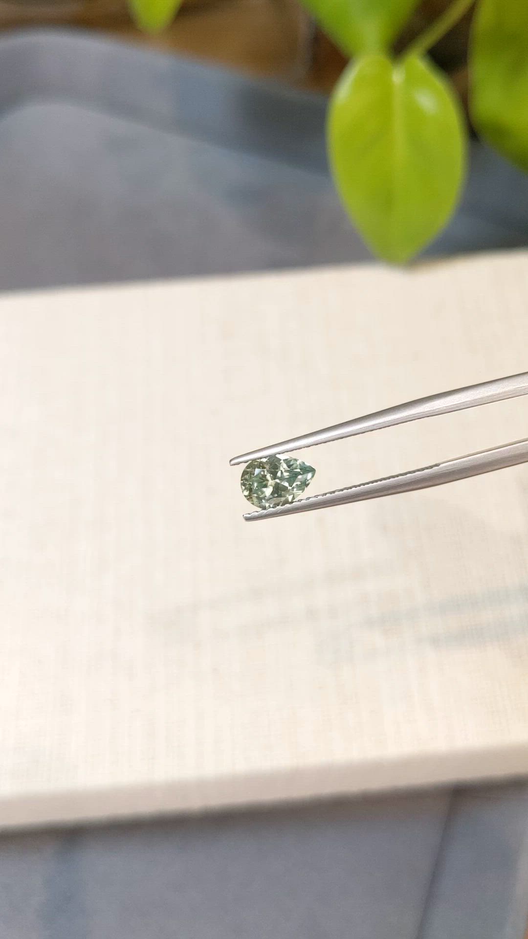 1.14 Ct. Green Sapphire from Montana Size Video