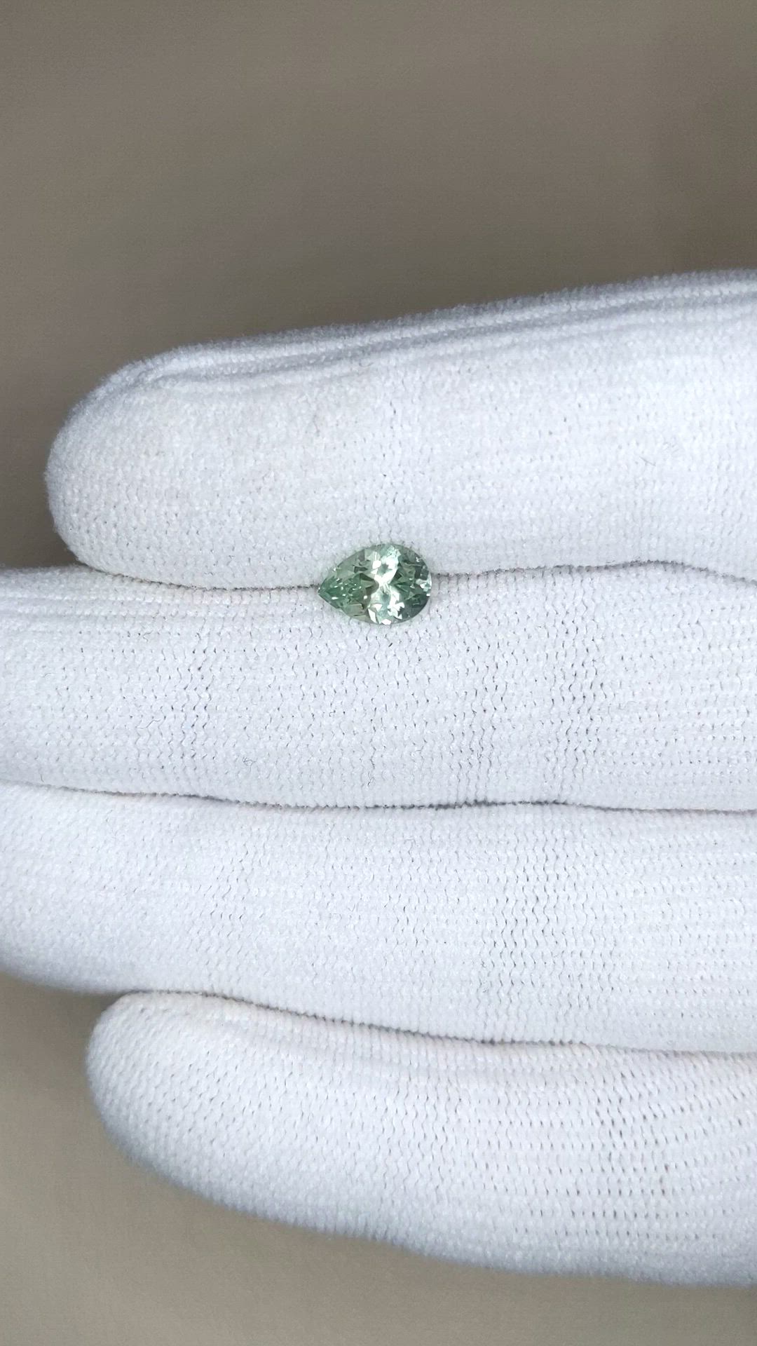 1.14 Ct. Green Sapphire from Montana Size Video