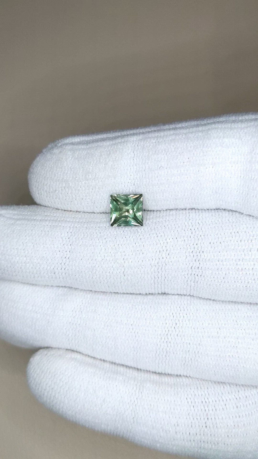 1.91 Ct. Green Sapphire from Montana Size Video