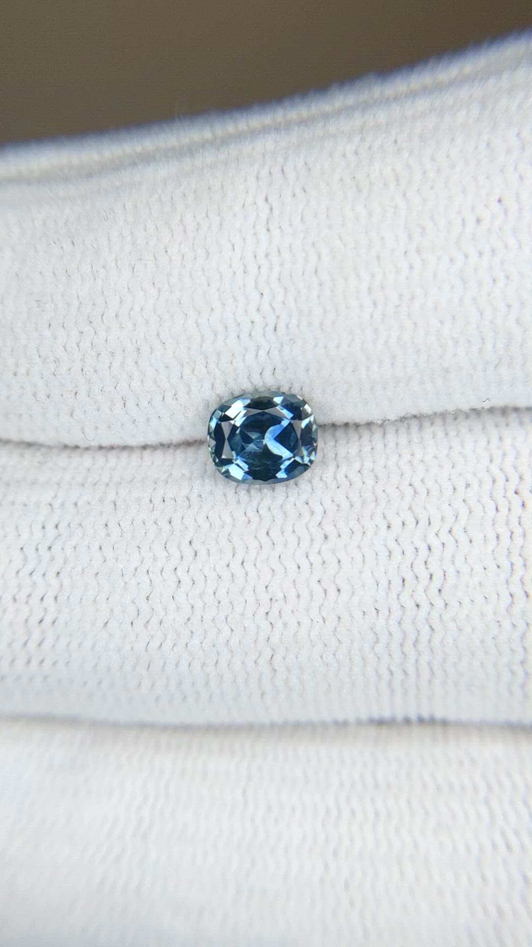 0.91 Ct. Blue Sapphire from Montana Size Video