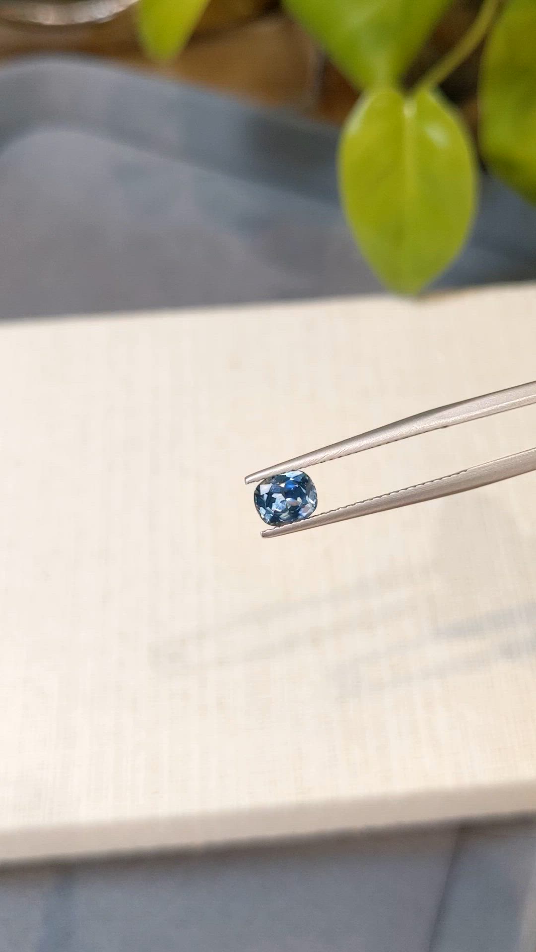 0.91 Ct. Blue Sapphire from Montana Size Video