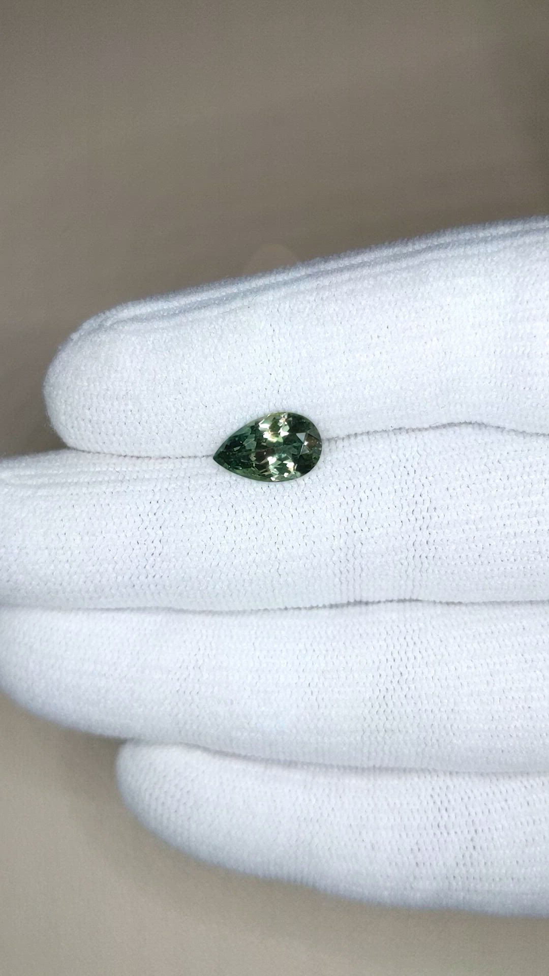 2.27 Ct. Bluish Green Sapphire from Montana Size Video