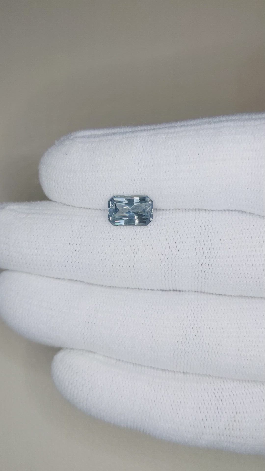 2.73 Ct. Greyish Blue Sapphire from Montana Size Video