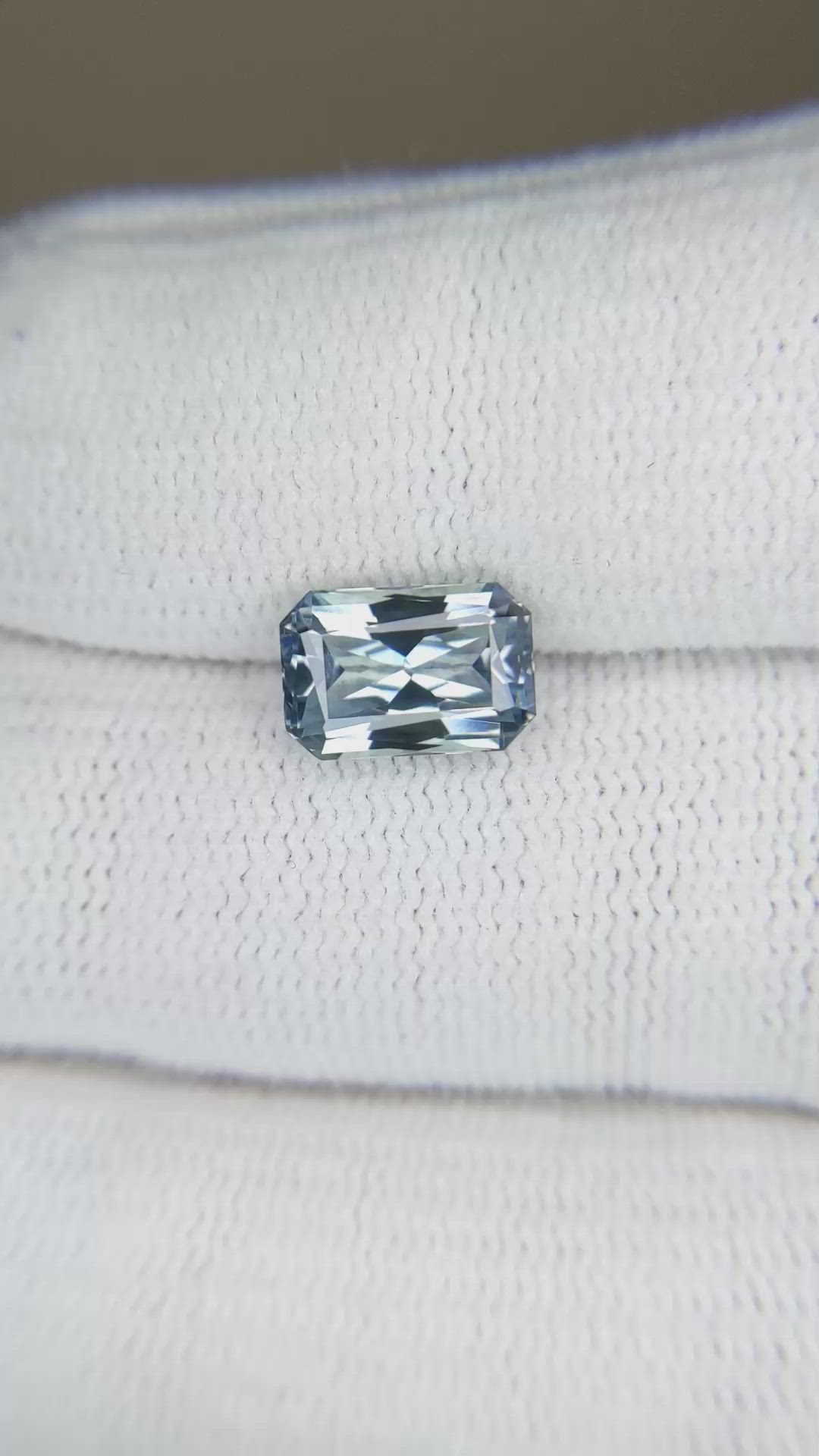 2.73 Ct. Greyish Blue Sapphire from Montana Size Video