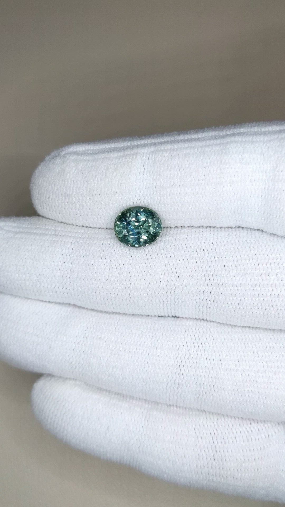 2.91 Ct. Bluish Green Sapphire from Montana Size Video
