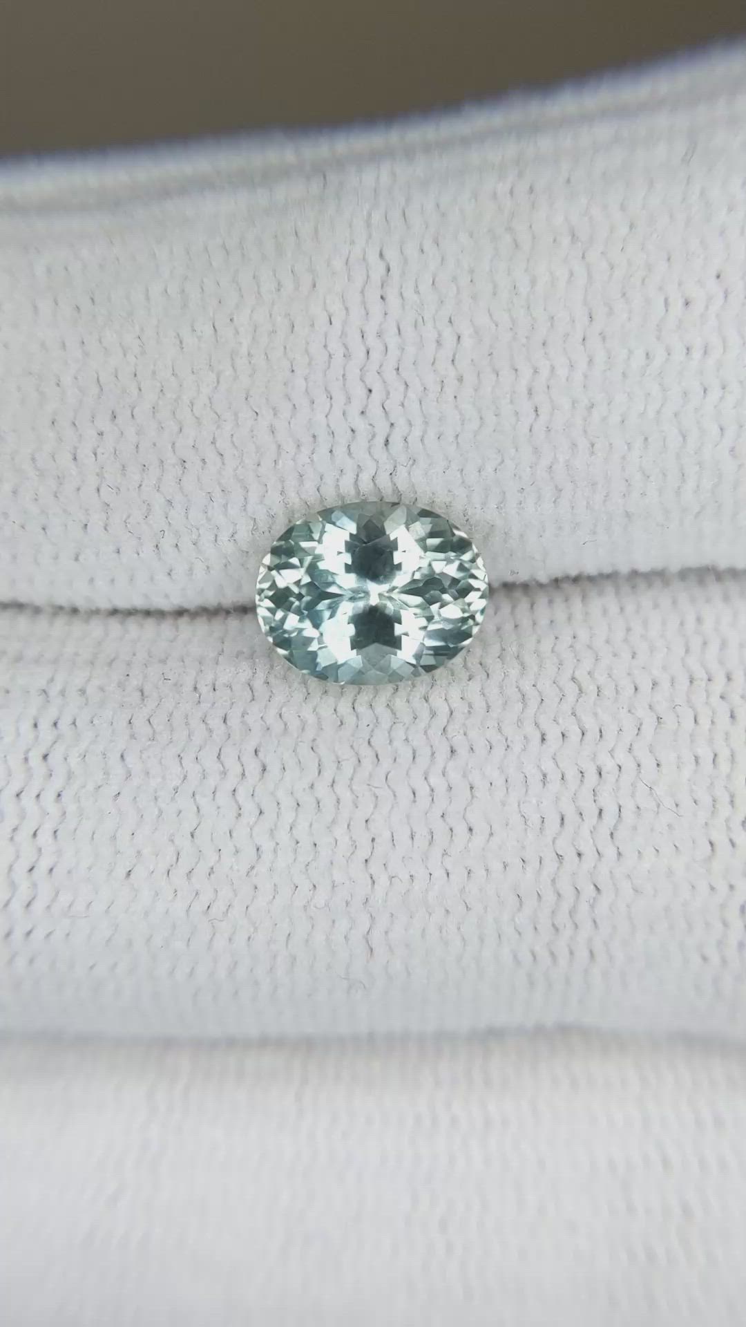 2.13 Ct. Green Sapphire from Montana Size Video