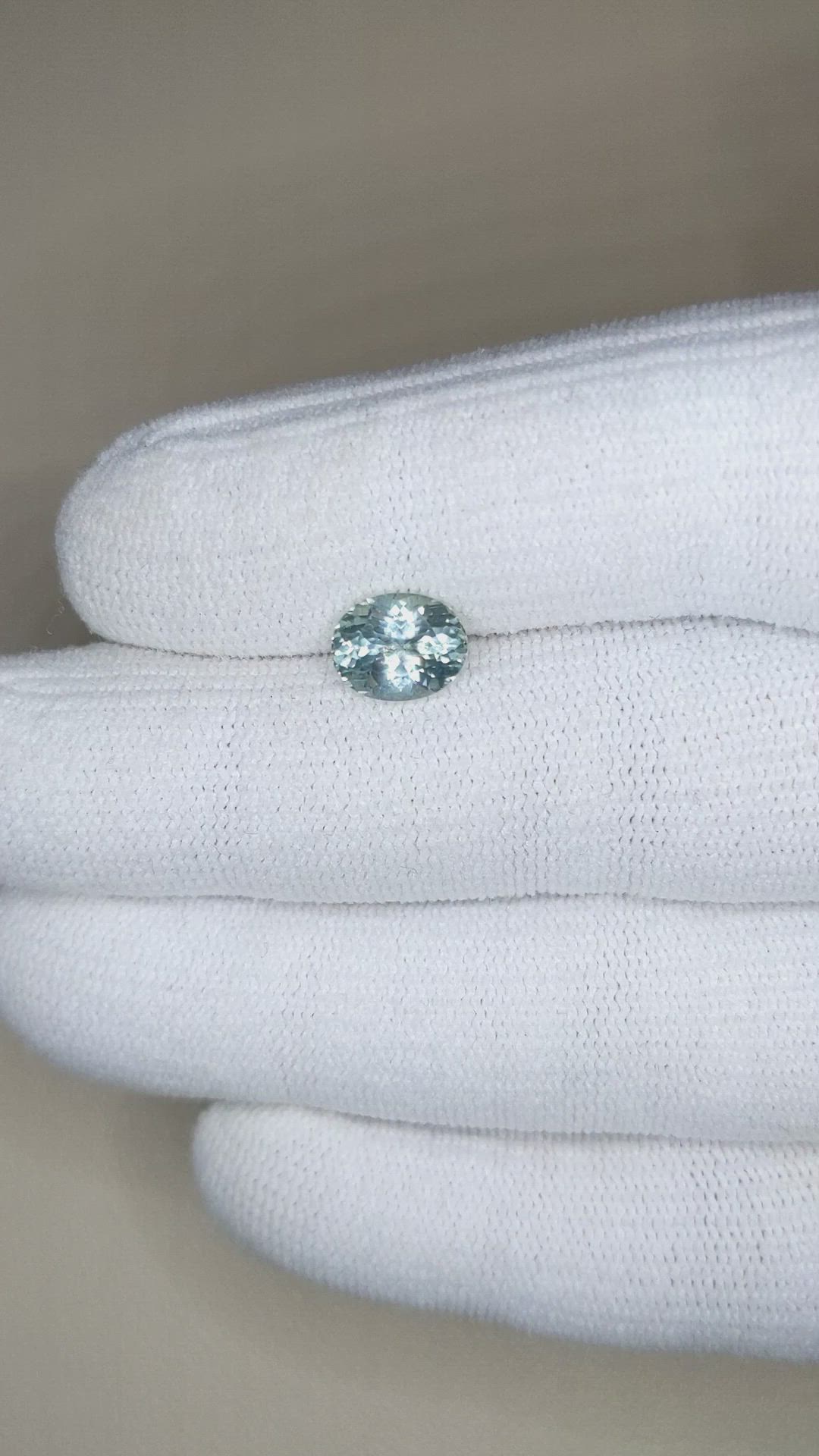2.13 Ct. Green Sapphire from Montana Size Video