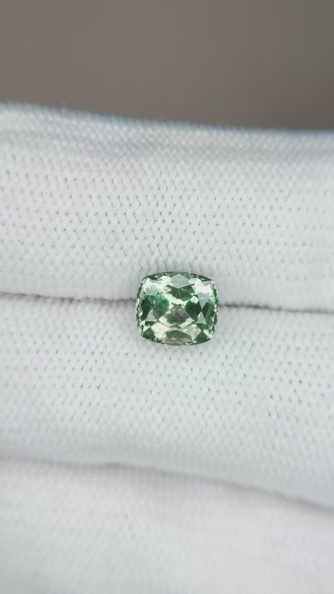 2.00 Ct. Green Sapphire from Montana Size Video