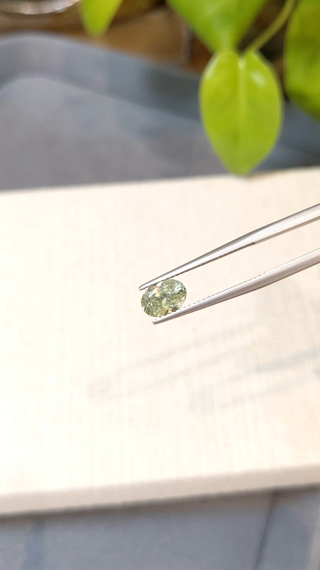 1.54 Ct. Bluish Green Sapphire from Montana Size Video