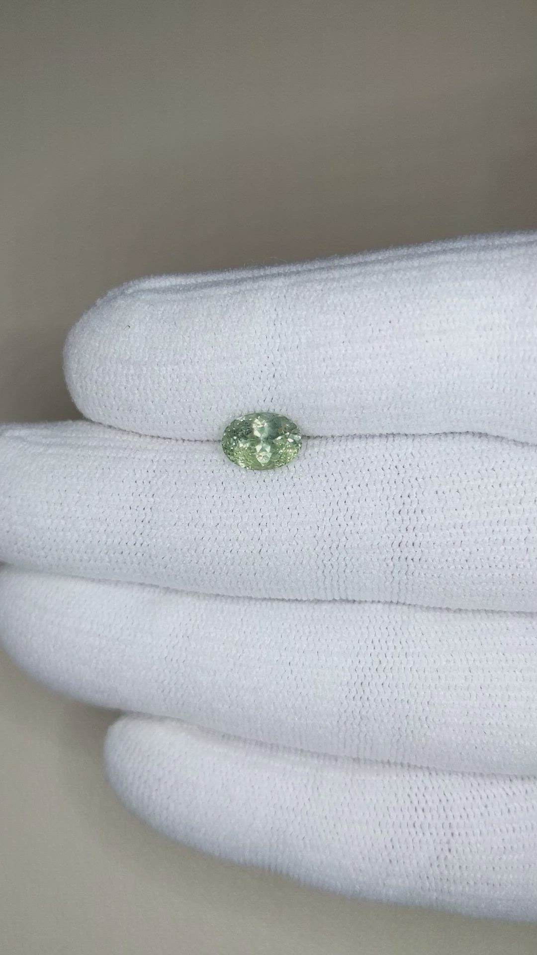 1.54 Ct. Bluish Green Sapphire from Montana Size Video