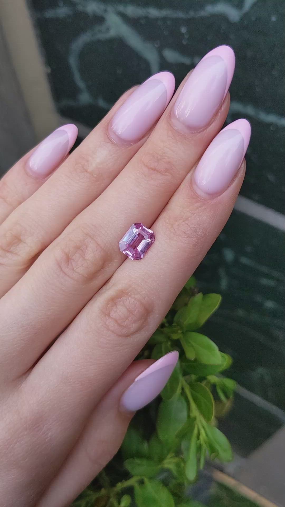 2.71 Ct. Pink Sapphire from Ceylon (Sri Lanka) Size Video