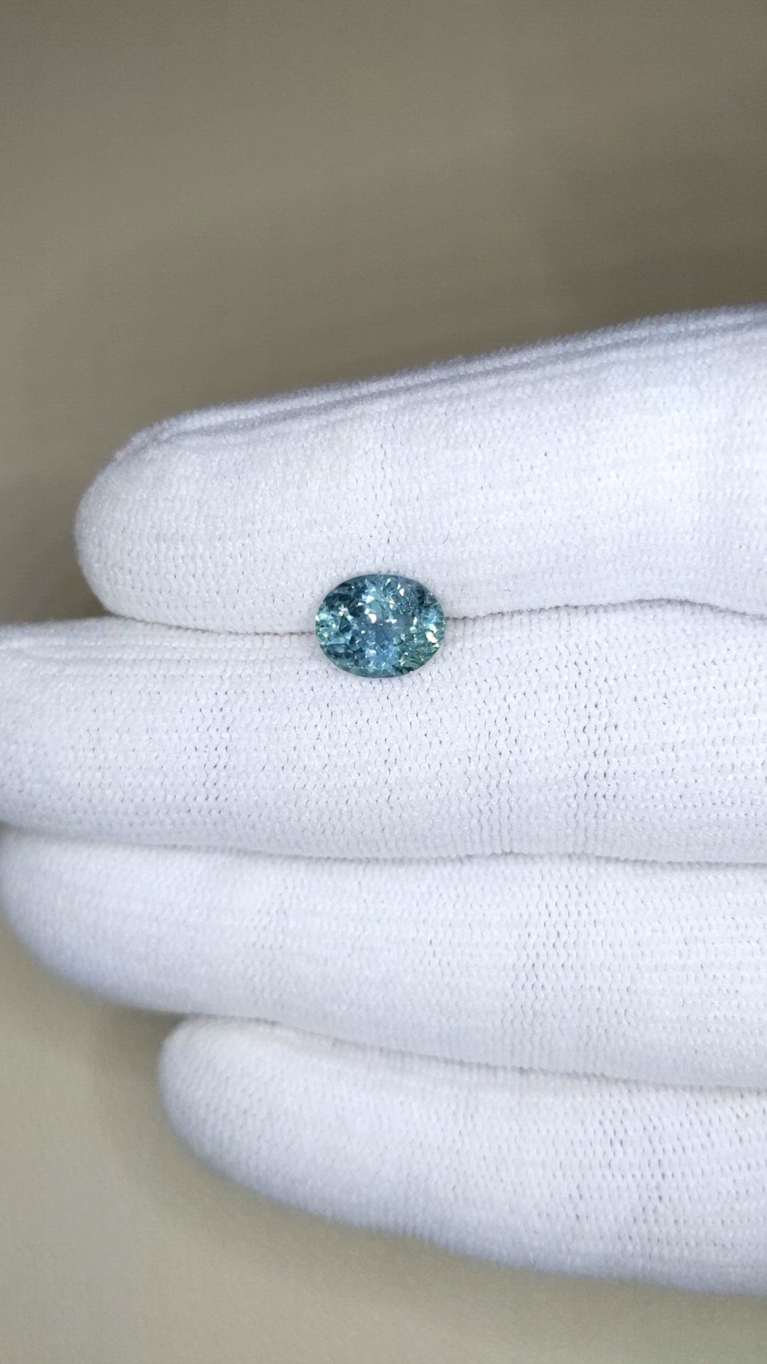 2.28 Ct. Greyish Blue Sapphire from Montana Size Video