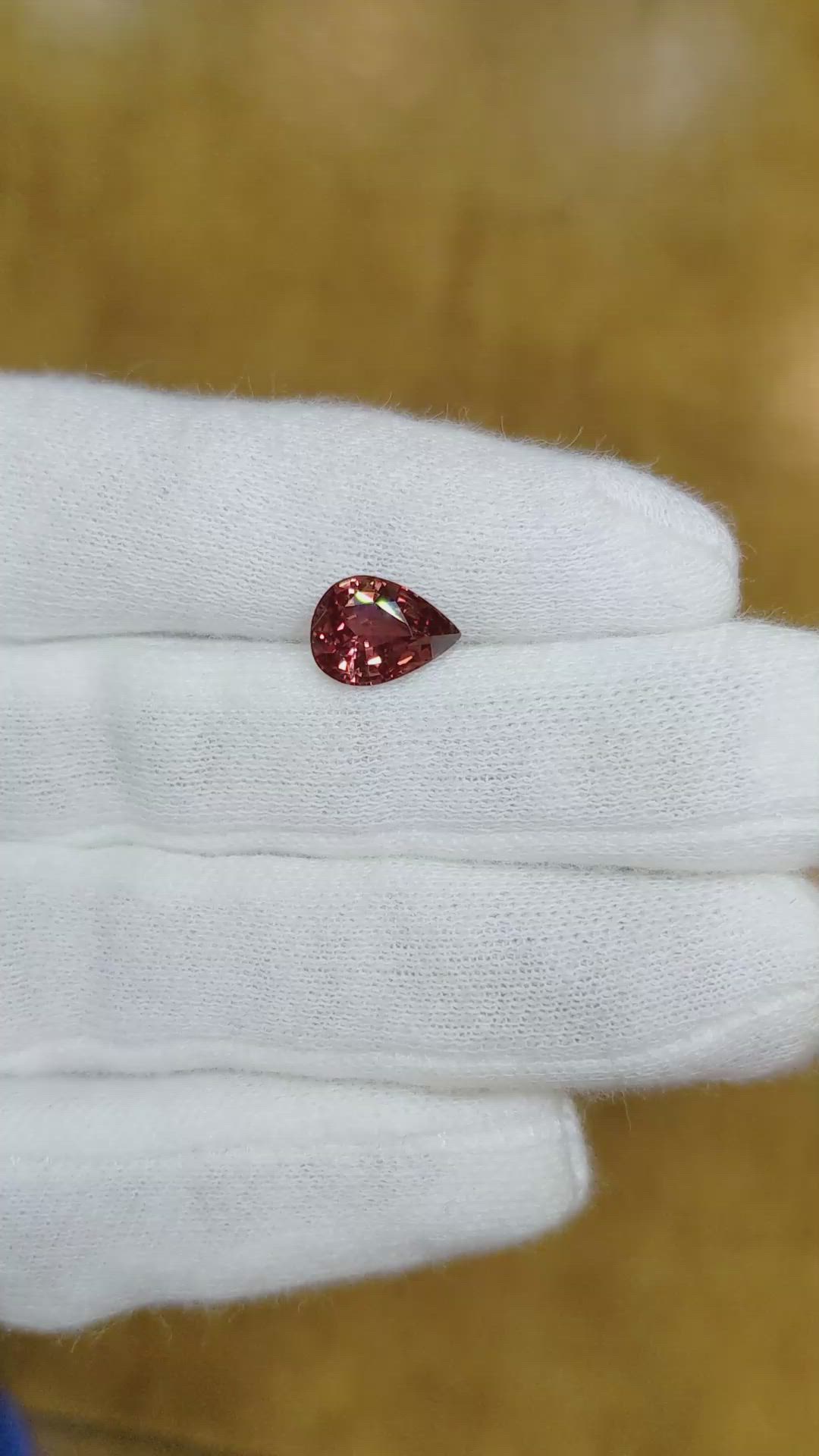 2.32 Ct. Orangish Brown Sapphire from Madagascar Size Video