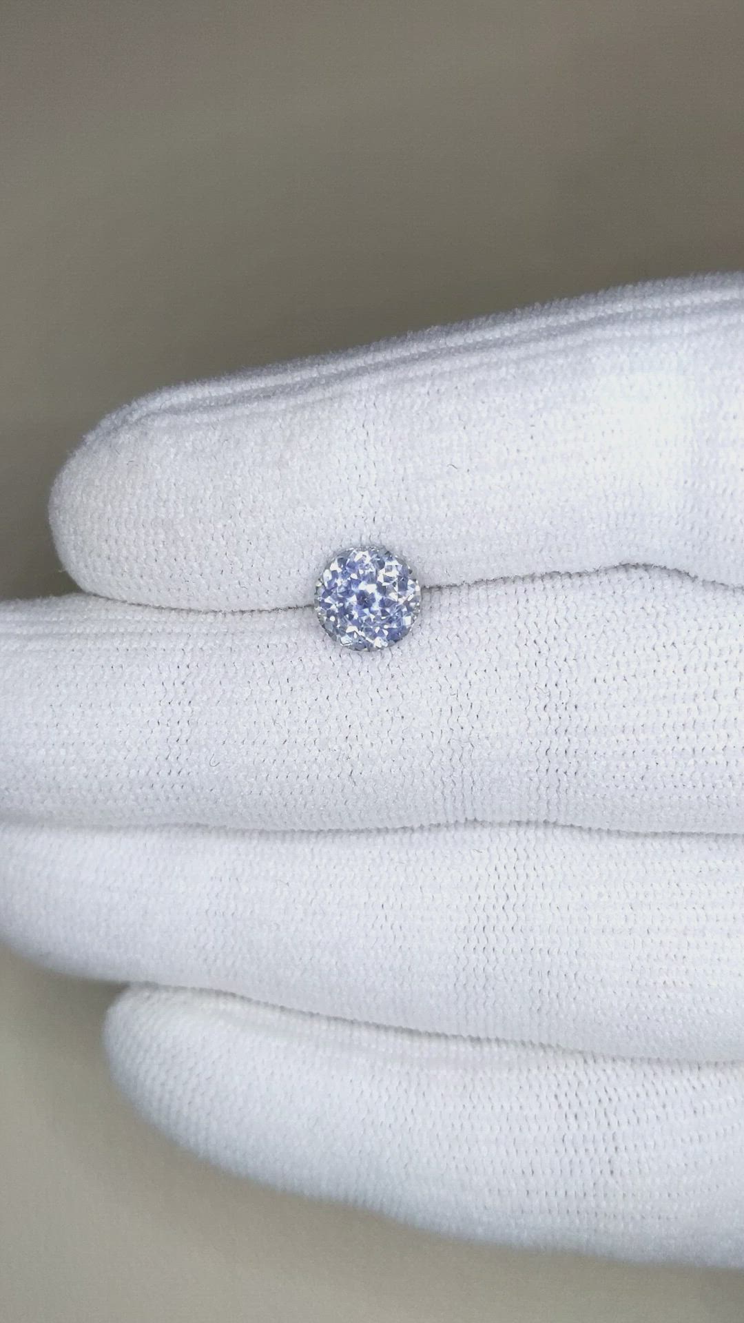 1.86 Ct. Bluish Grey Sapphire from Montana Size Video