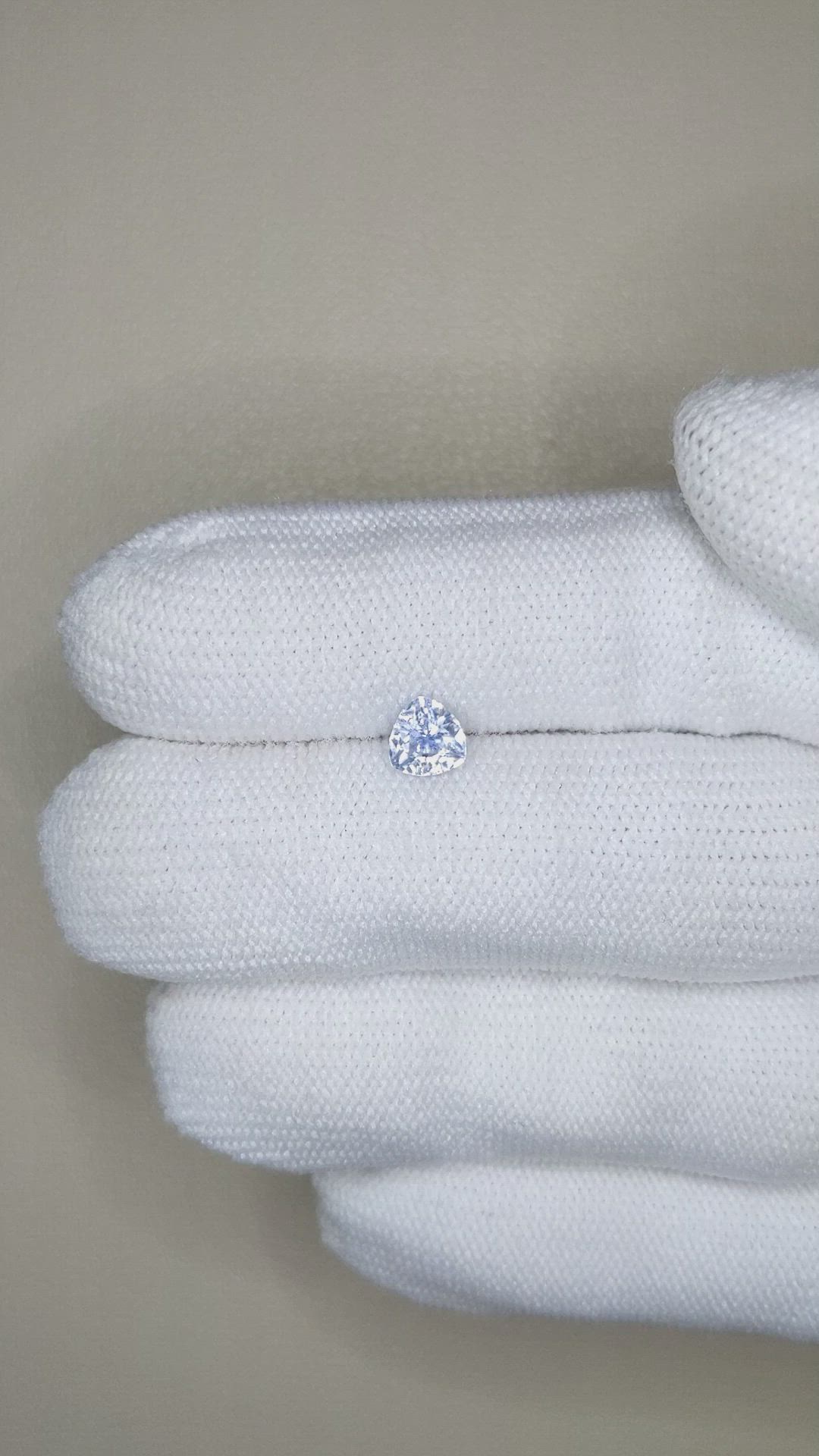 0.77 Ct. Greyish Blue Sapphire from Montana Size Video
