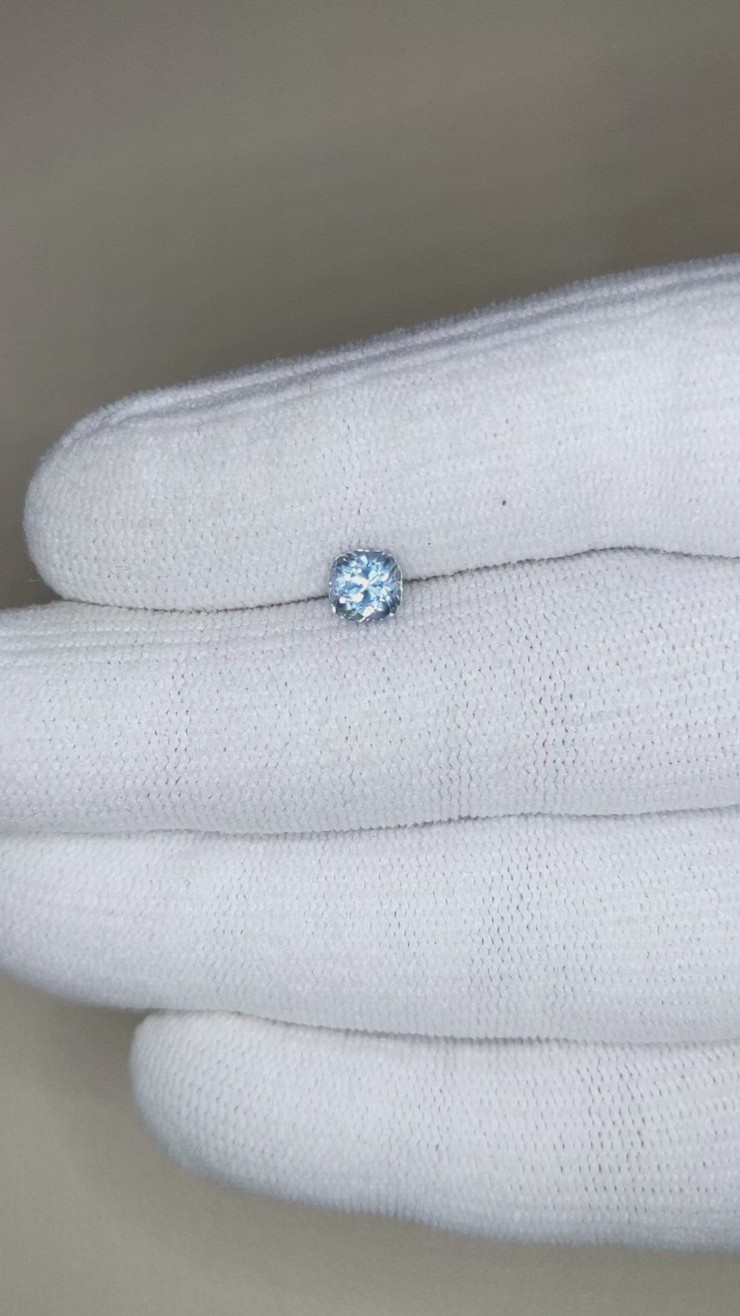 0.83 Ct. Greyish Blue Sapphire from Montana Size Video